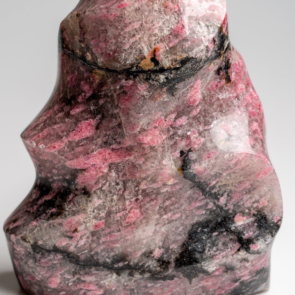 Polished Imperial Rhodonite Flame Freeform from Madagascar (2.1 lbs)