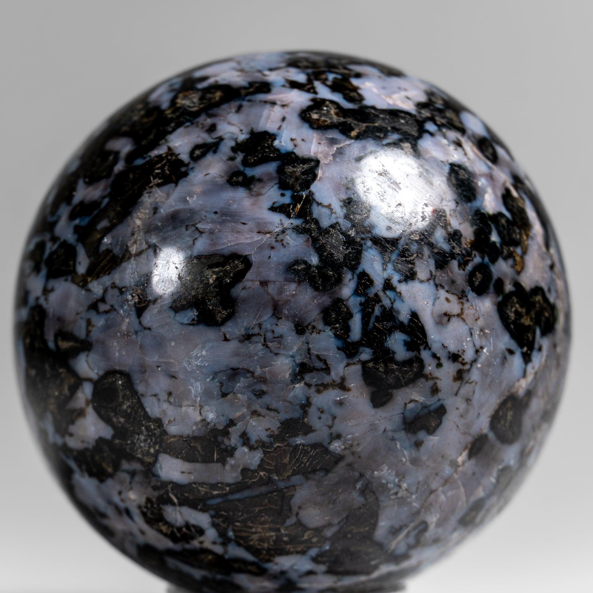 Genuine Polished Indigo Gabbro (3") Sphere from Madagascar (1.3 lbs)