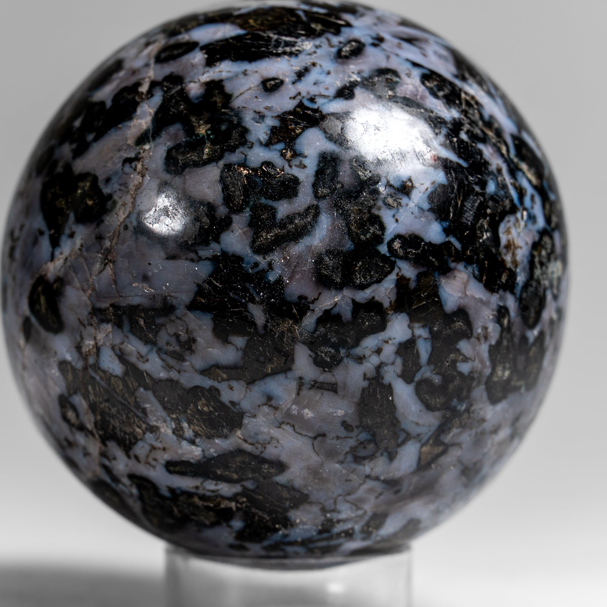 Genuine Polished Indigo Gabbro (3") Sphere from Madagascar (1.3 lbs)