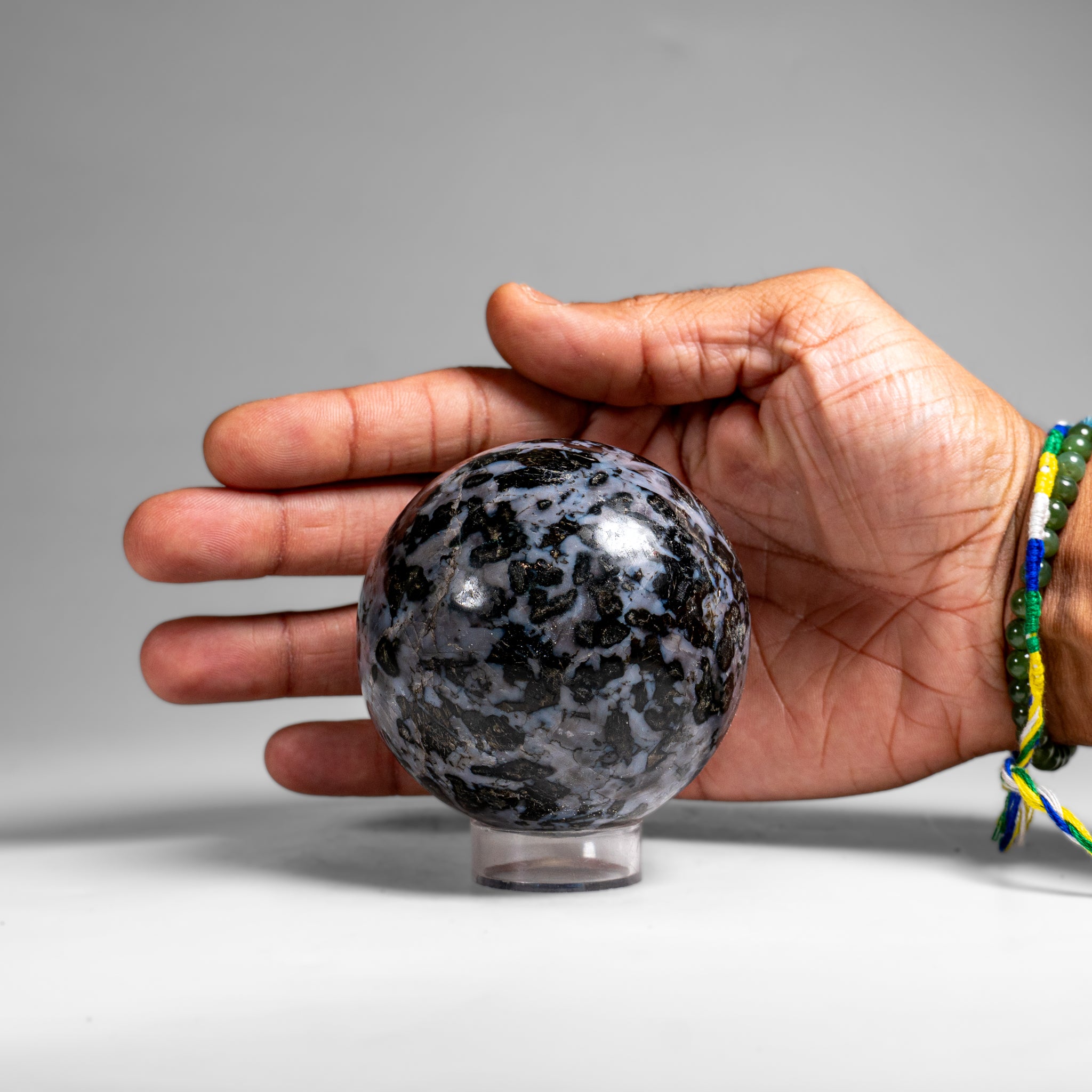 Genuine Polished Indigo Gabbro (3") Sphere from Madagascar (1.3 lbs)