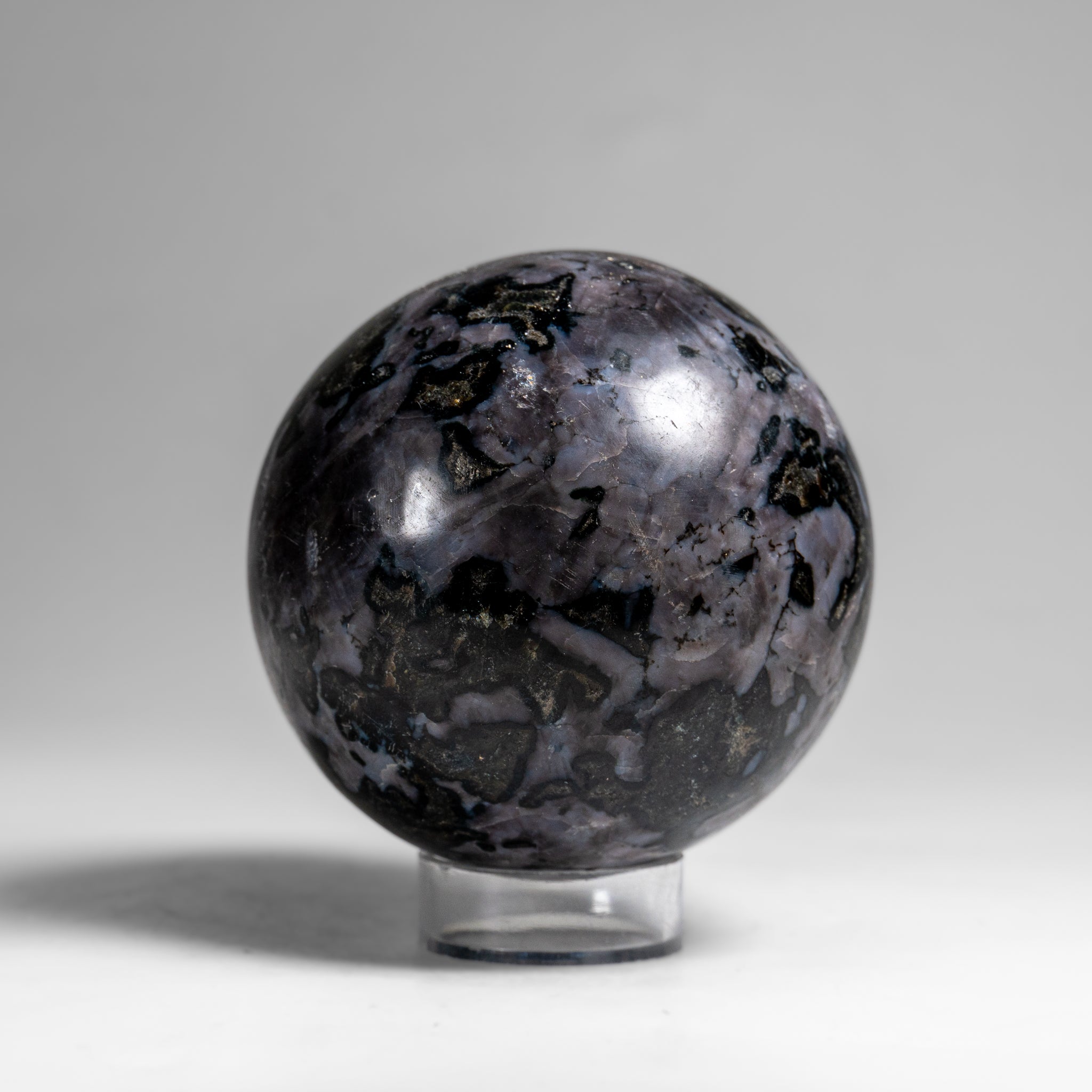 Genuine Polished Indigo Gabbro (3") Sphere from Madagascar (1.4 lbs)