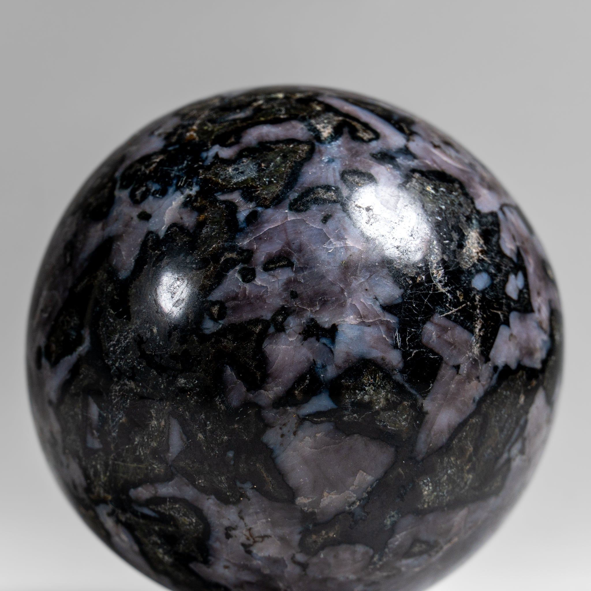 Genuine Polished Indigo Gabbro (3") Sphere from Madagascar (1.4 lbs)