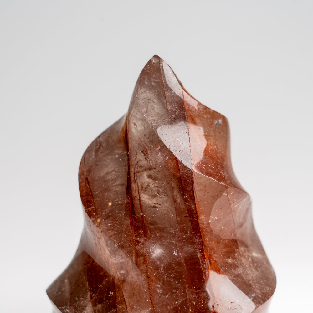 Genuine Polished Strawberry Quartz Flame Freeform (1.6 lbs)