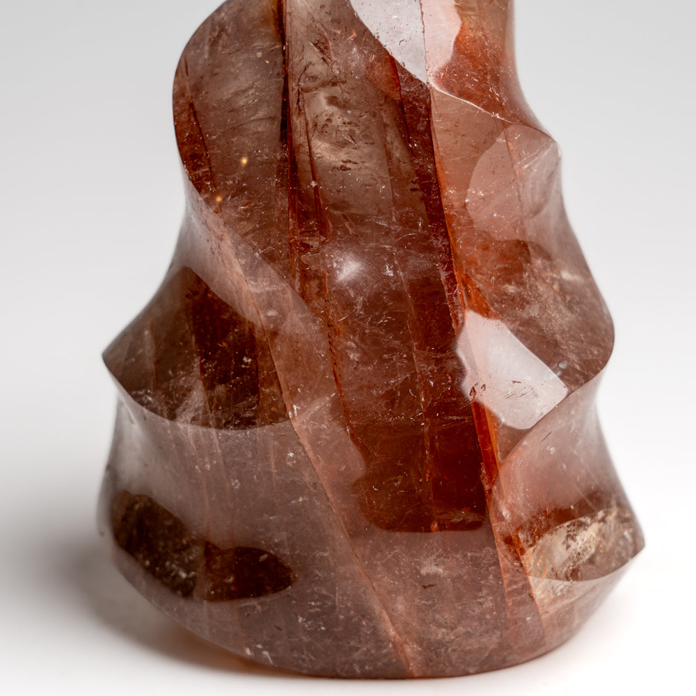 Genuine Polished Strawberry Quartz Flame Freeform (1.6 lbs)