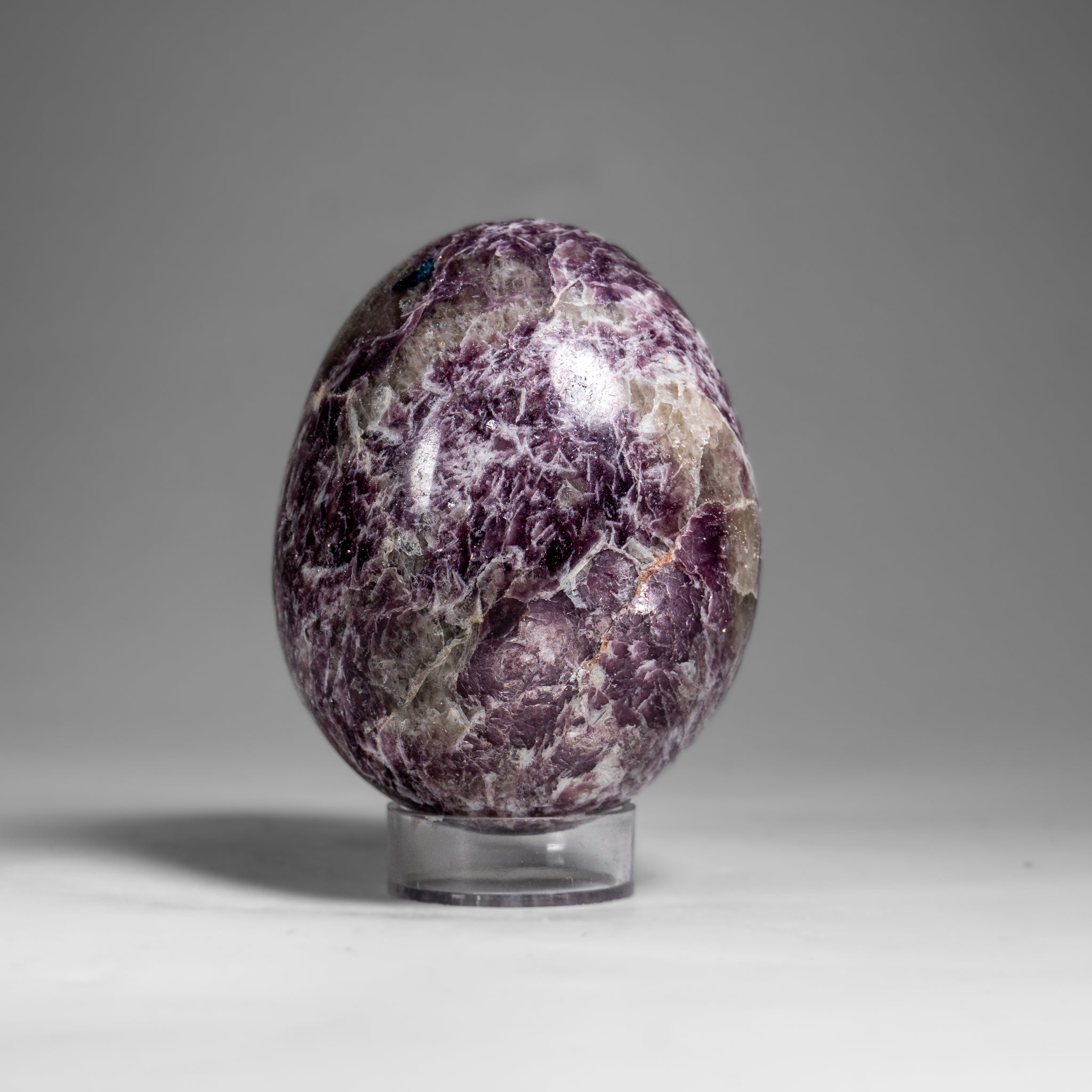 Genuine Polished Lepidolite Egg from Madagascar (.9 lbs)