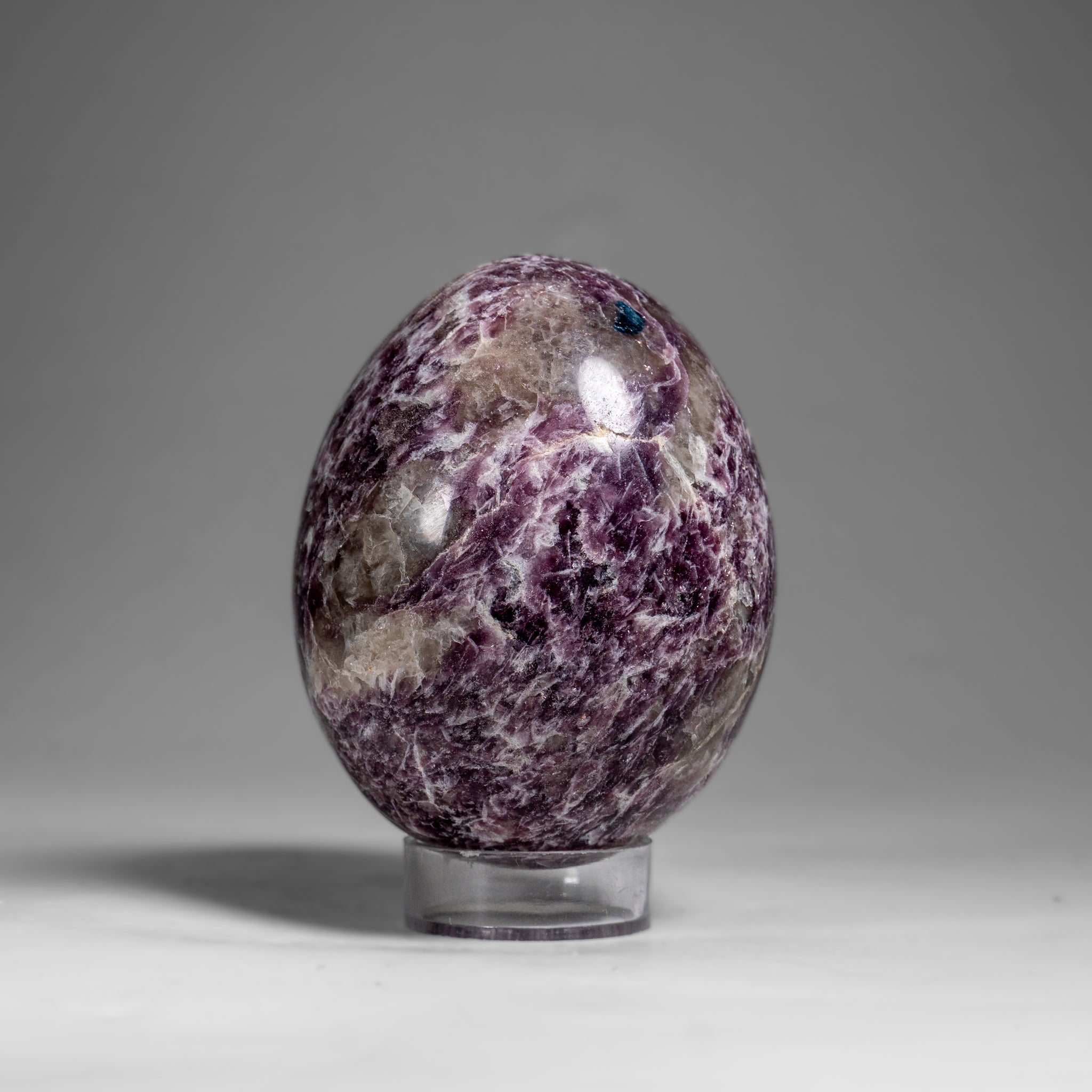 Genuine Polished Lepidolite Egg from Madagascar (.9 lbs)