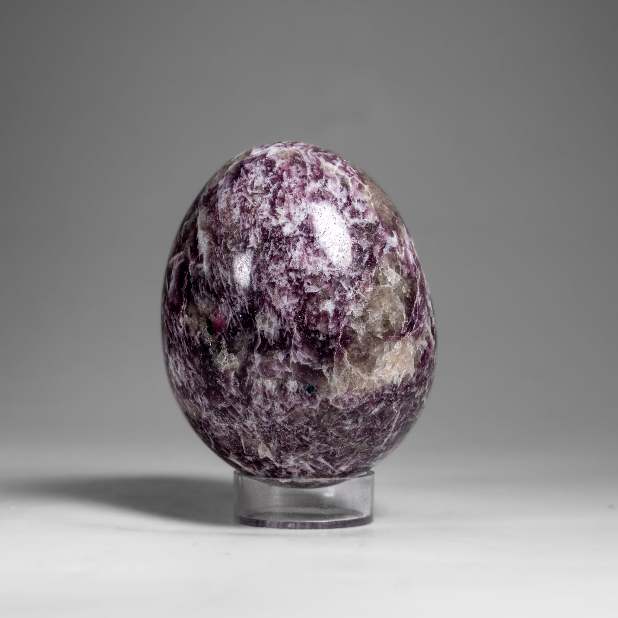 Genuine Polished Lepidolite Egg from Madagascar (.9 lbs)
