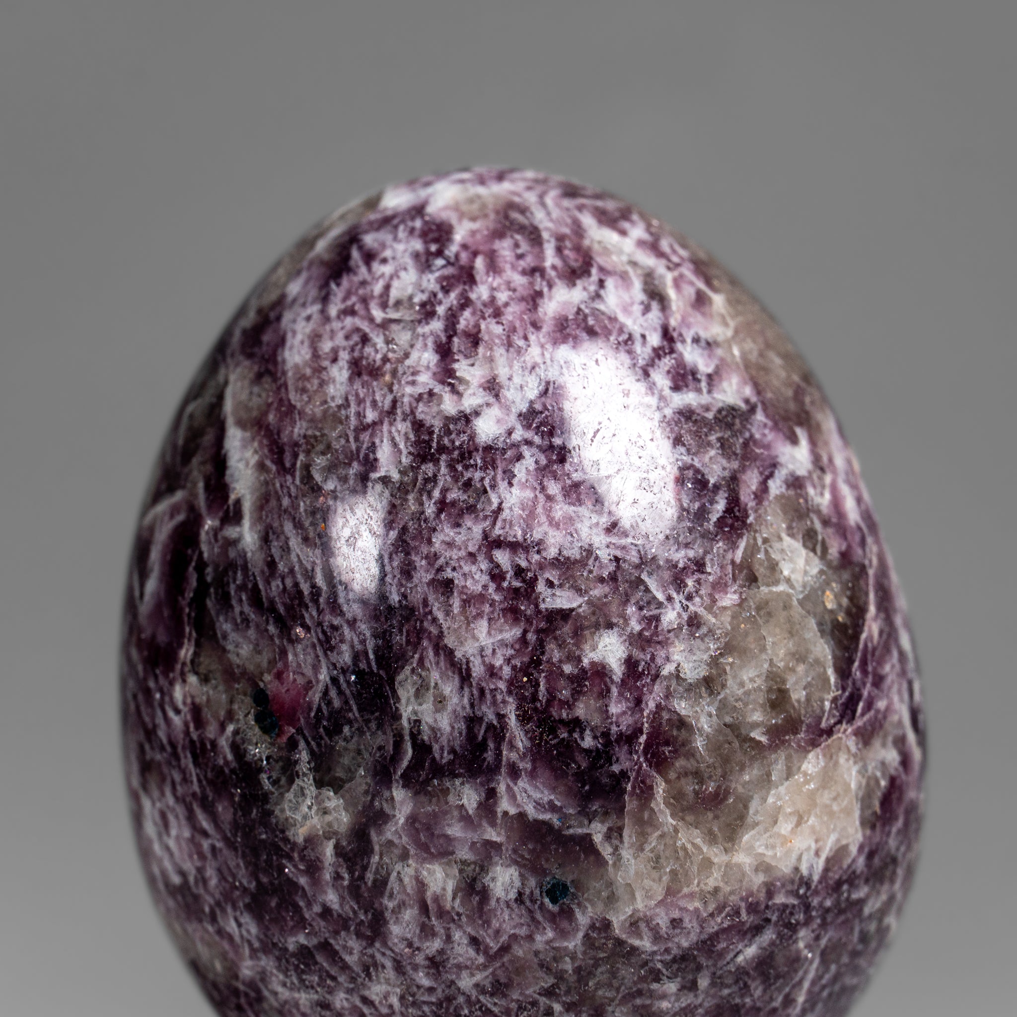 Genuine Polished Lepidolite Egg from Madagascar (.9 lbs)