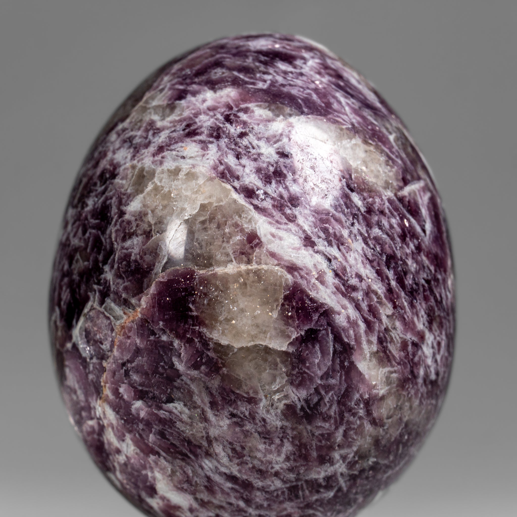 Genuine Polished Lepidolite Egg from Madagascar (.9 lbs)