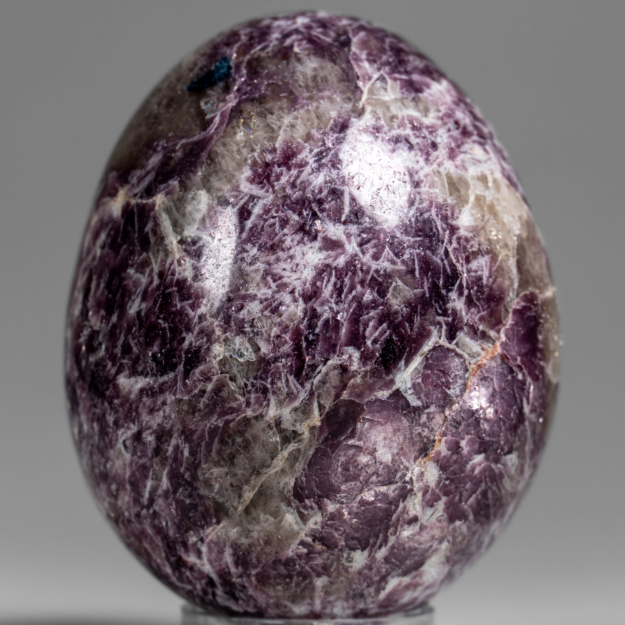 Genuine Polished Lepidolite Egg from Madagascar (.9 lbs)