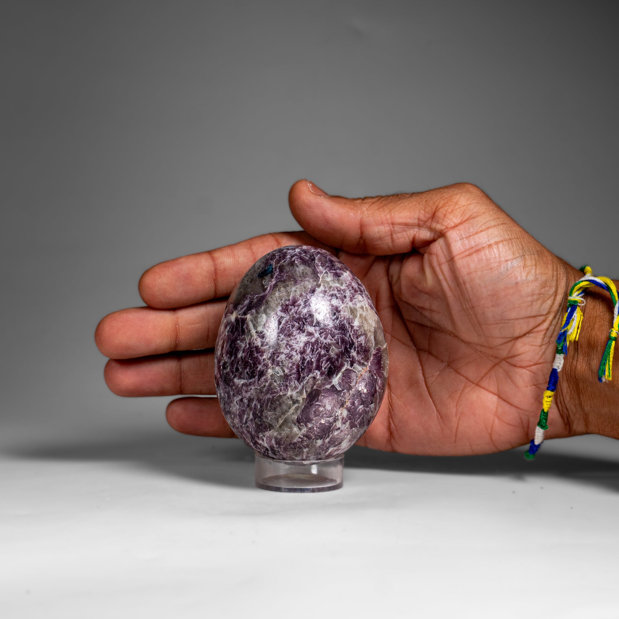 Genuine Polished Lepidolite Egg from Madagascar (.9 lbs)