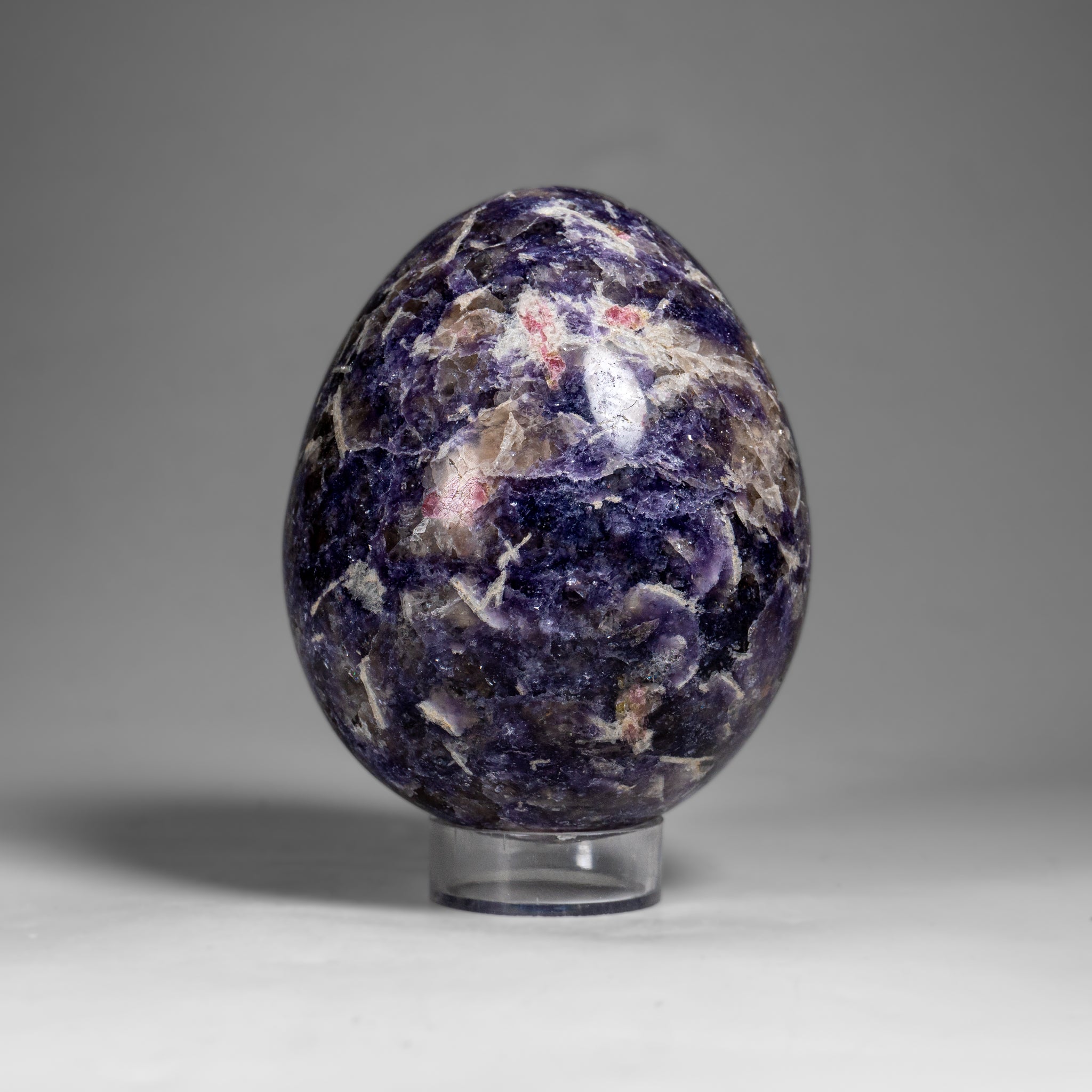 Genuine Polished Lepidolite Egg from Madagascar (1.4 lbs)