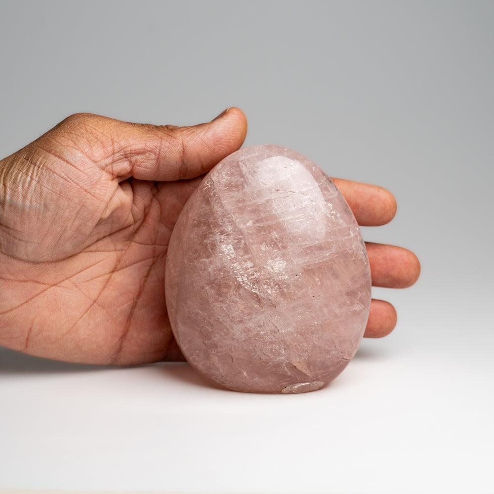 Polished Rose Quartz Freeform From Madagascar (1.25 lbs)