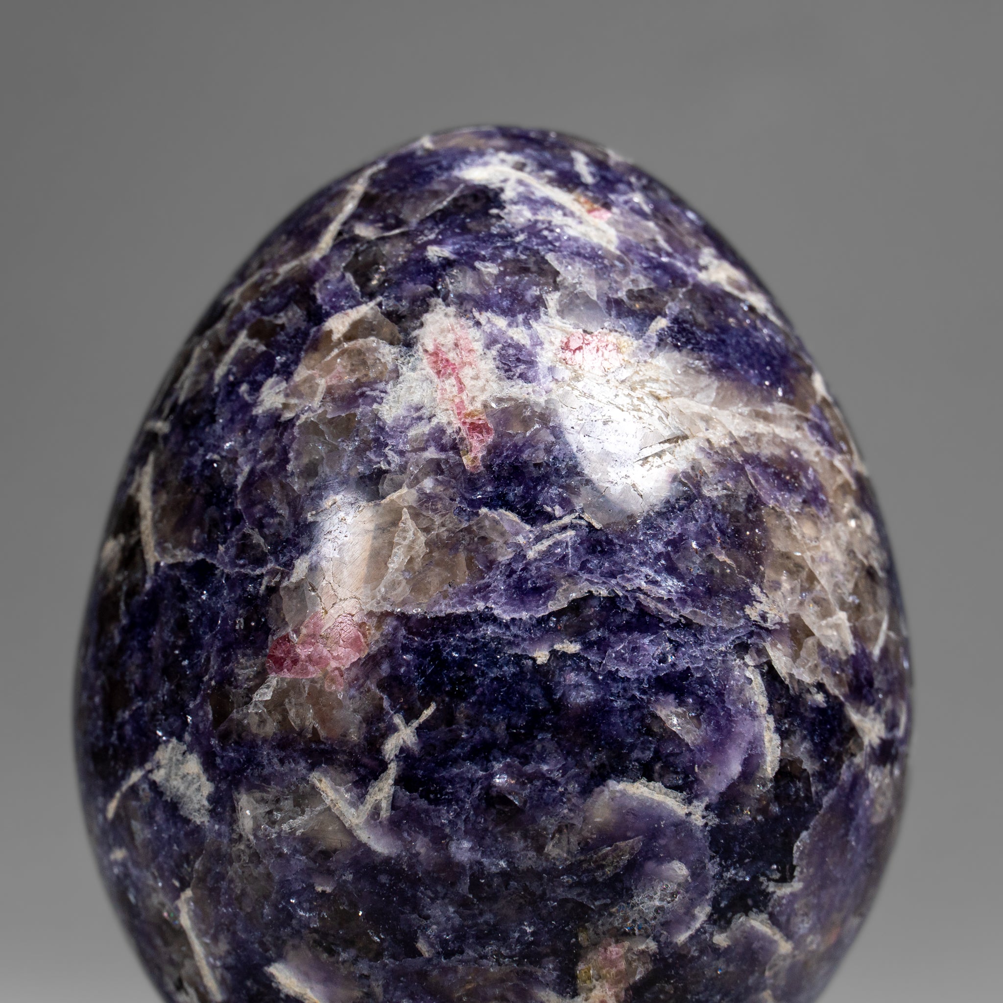Genuine Polished Lepidolite Egg from Madagascar (1.4 lbs)
