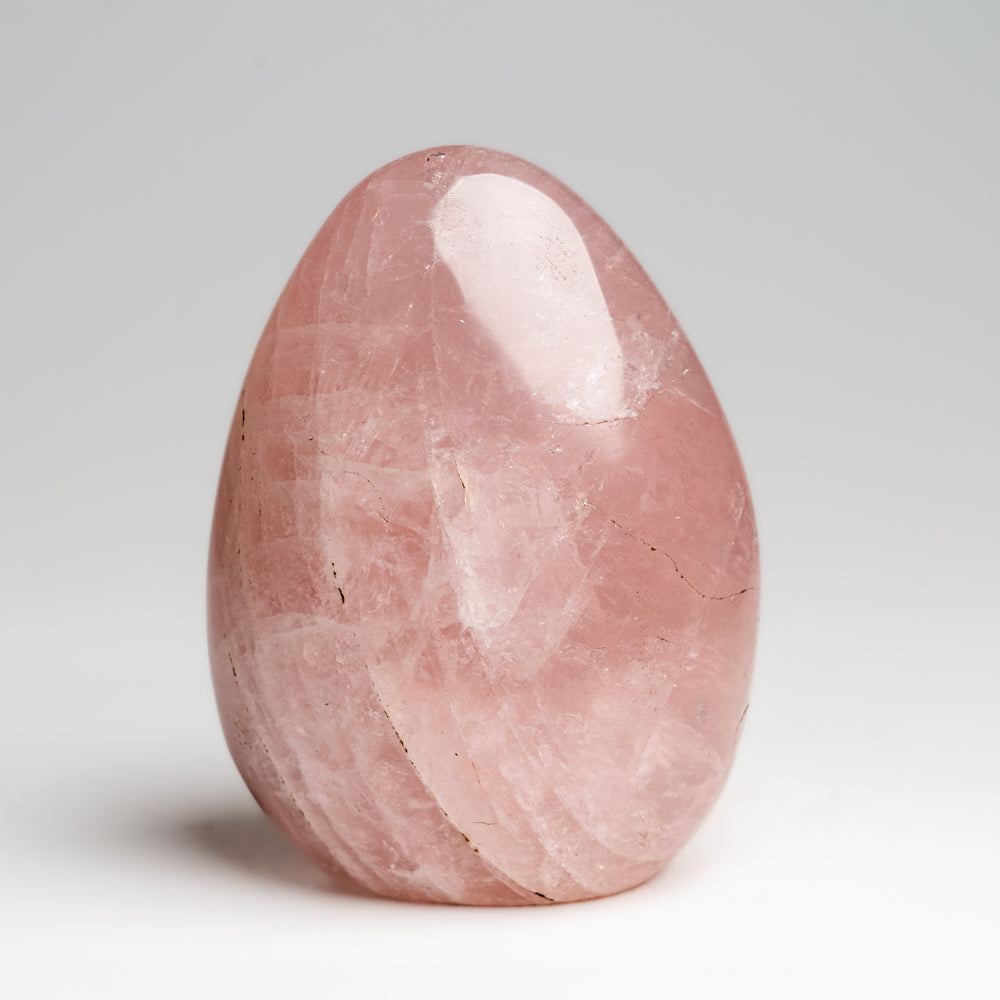 Polished Rose Quartz Freeform From Madagascar (1.3 lbs)