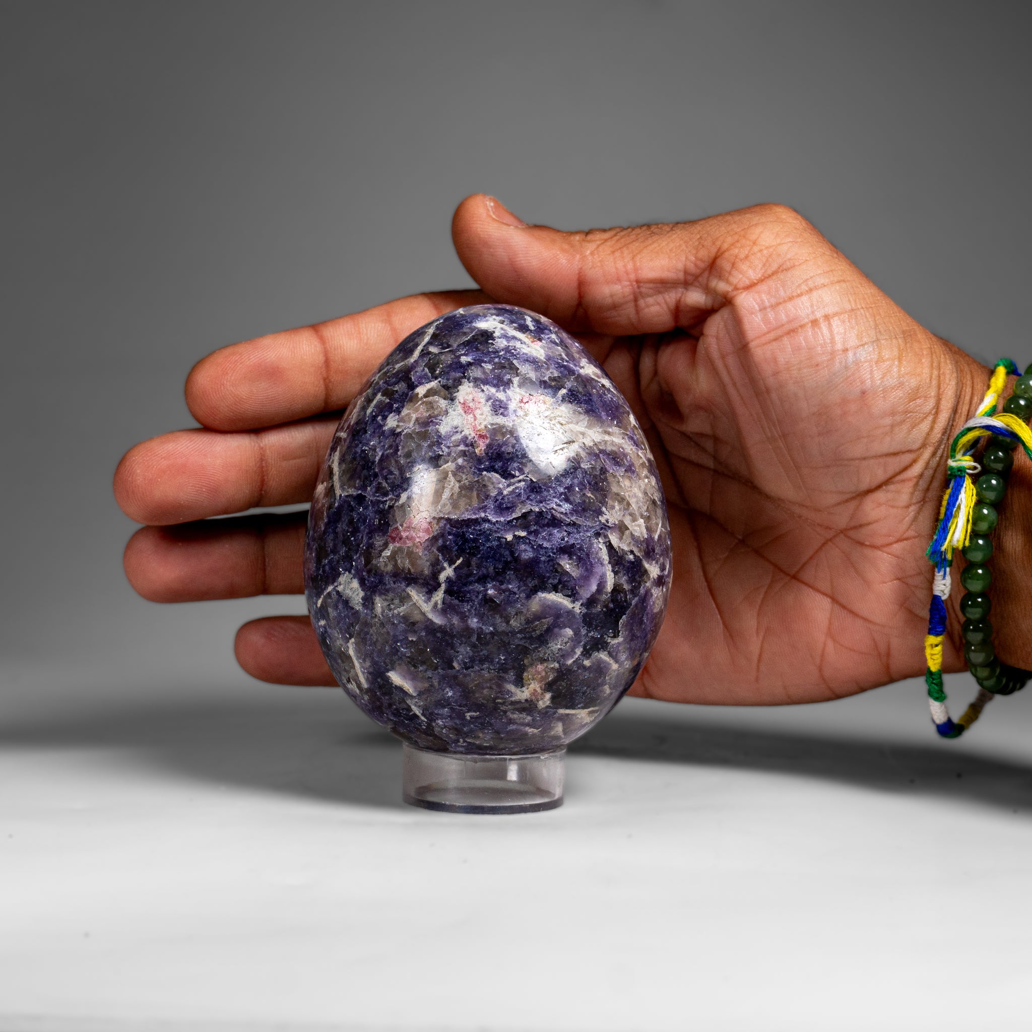 Genuine Polished Lepidolite Egg from Madagascar (1.4 lbs)