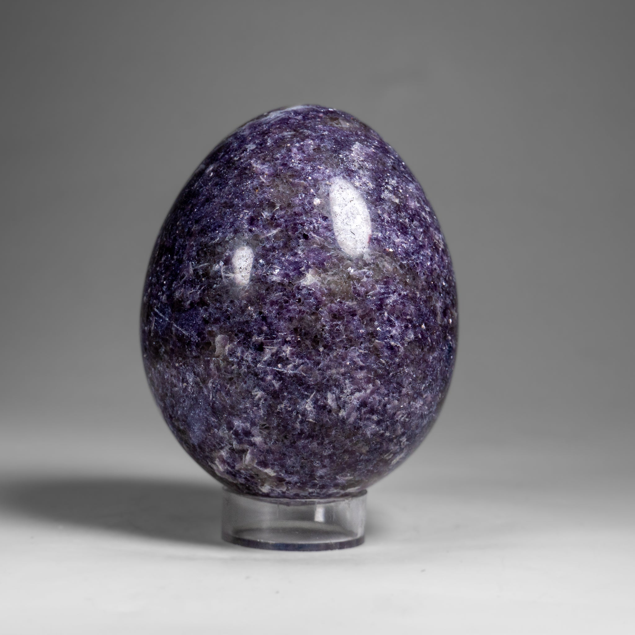 Genuine Polished Lepidolite Egg from Madagascar (1.3 lbs)