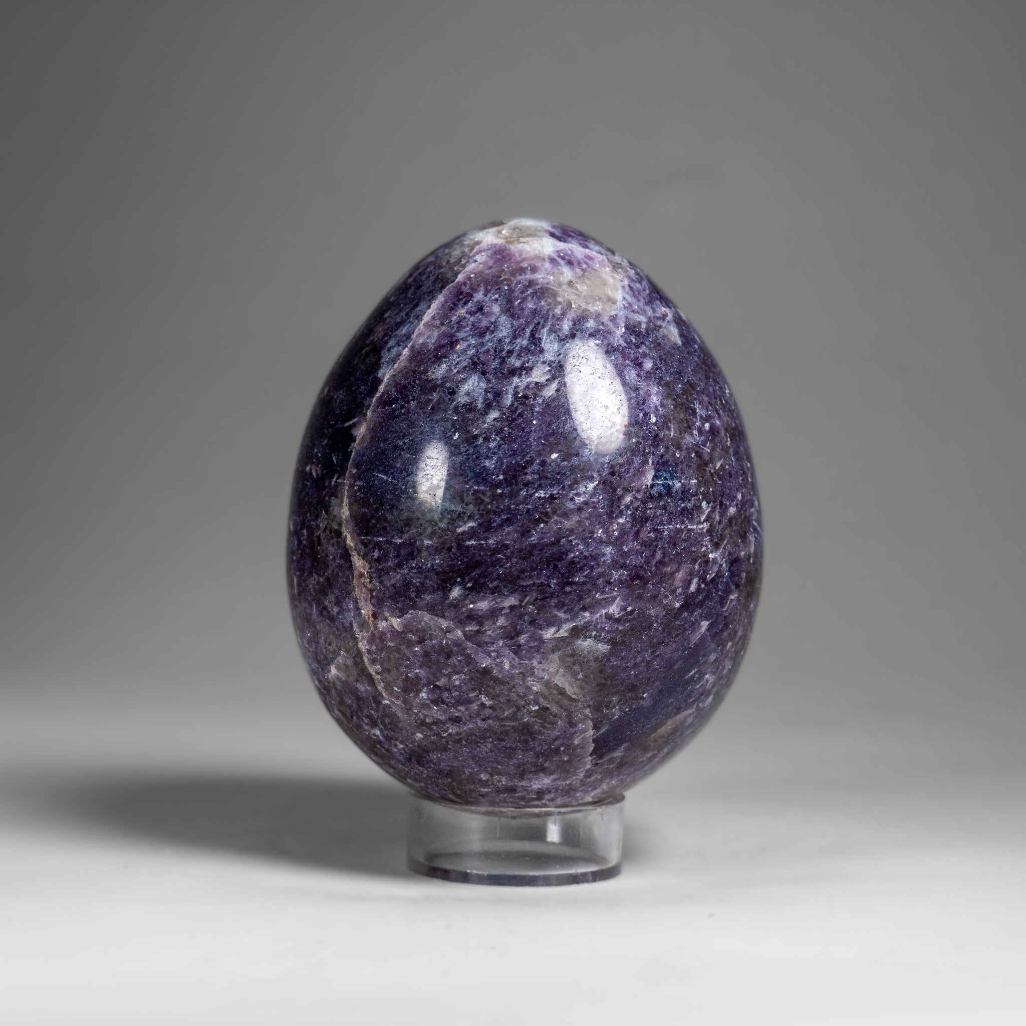Genuine Polished Lepidolite Egg from Madagascar (1.3 lbs)