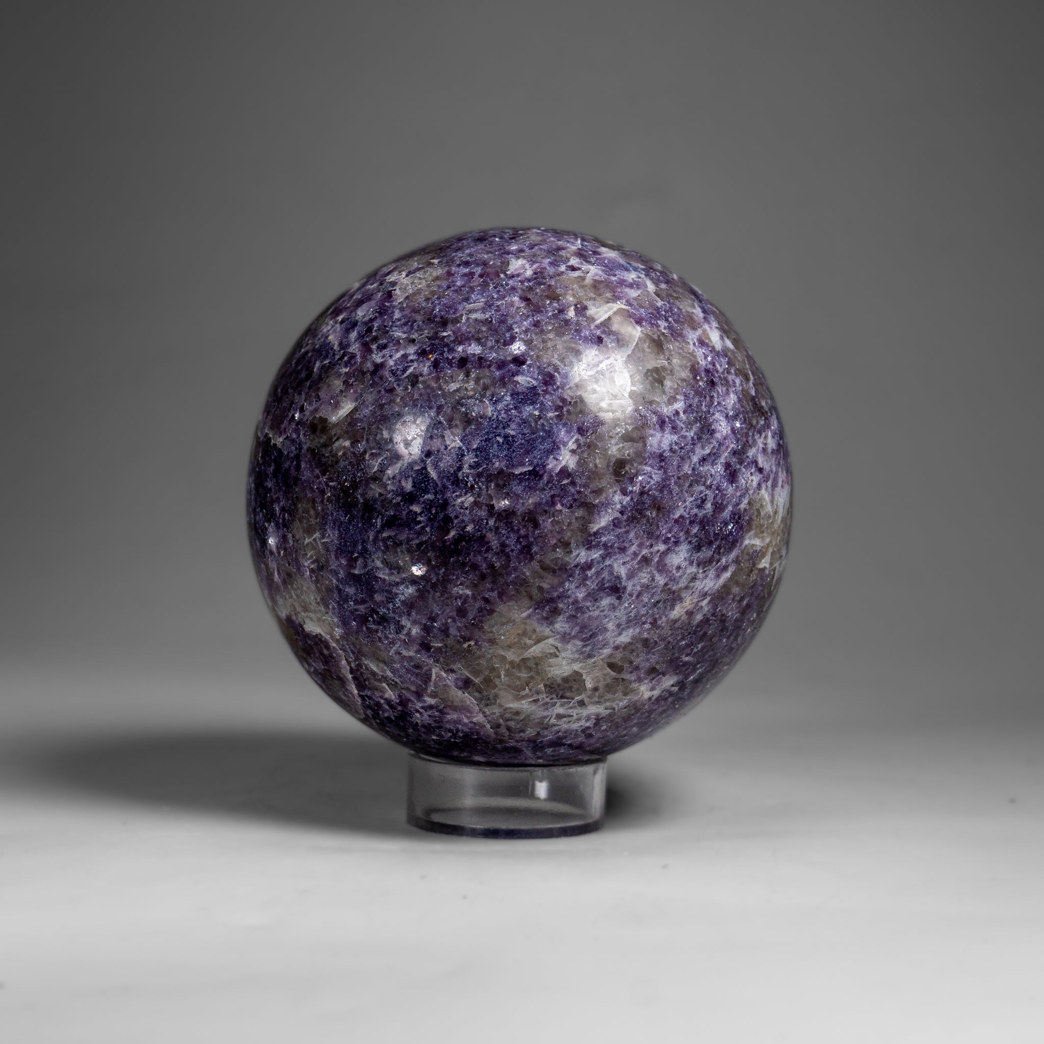 Genuine Polished Lepidolite (3.5") Sphere from Madagascar (2 lbs)