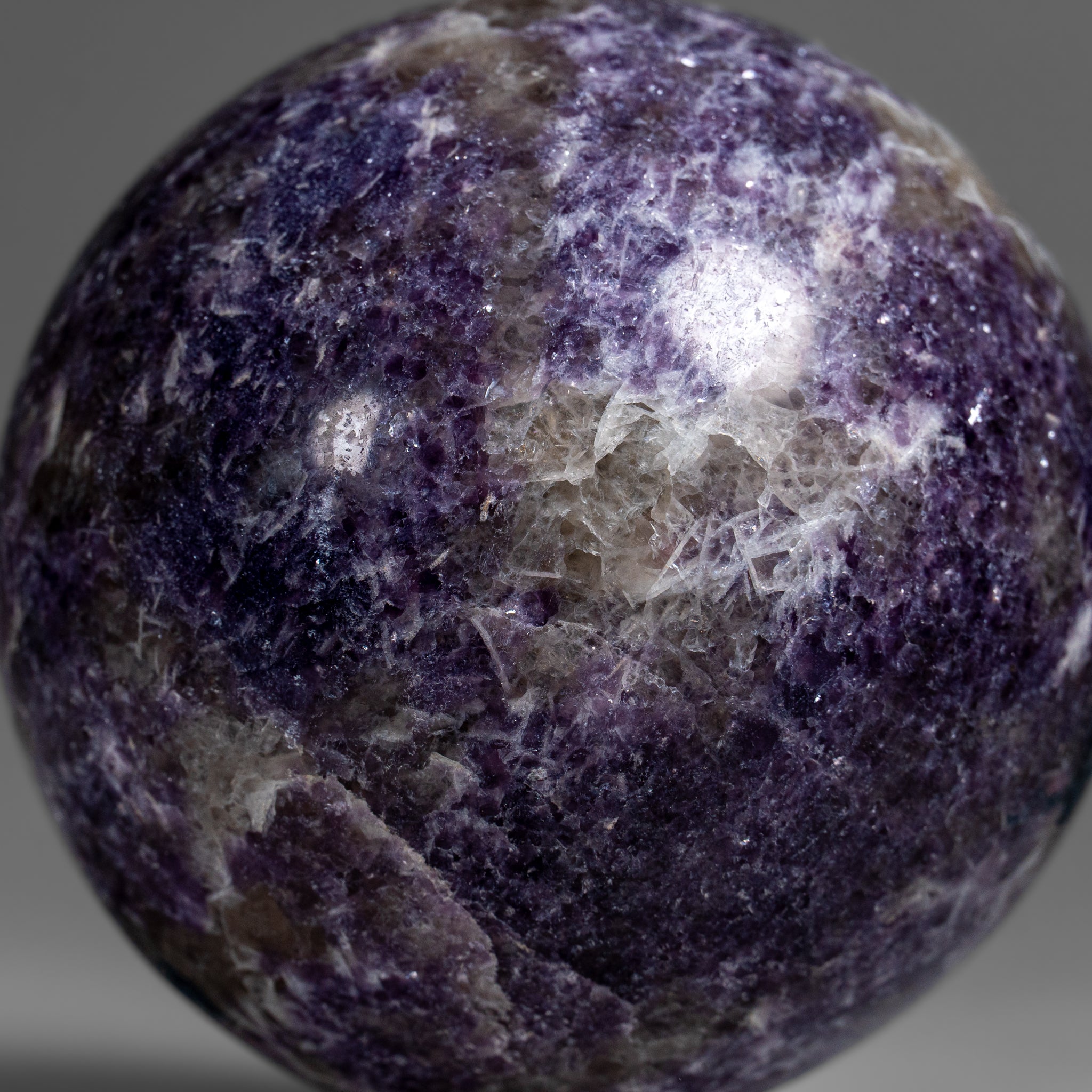 Genuine Polished Lepidolite (3.5") Sphere from Madagascar (2 lbs)