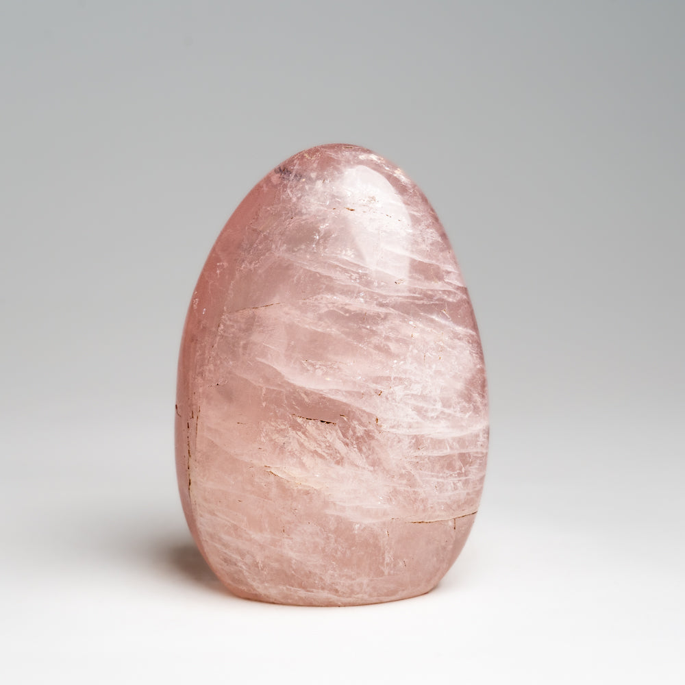 Polished Rose Quartz Freeform From Madagascar (.9 lbs)