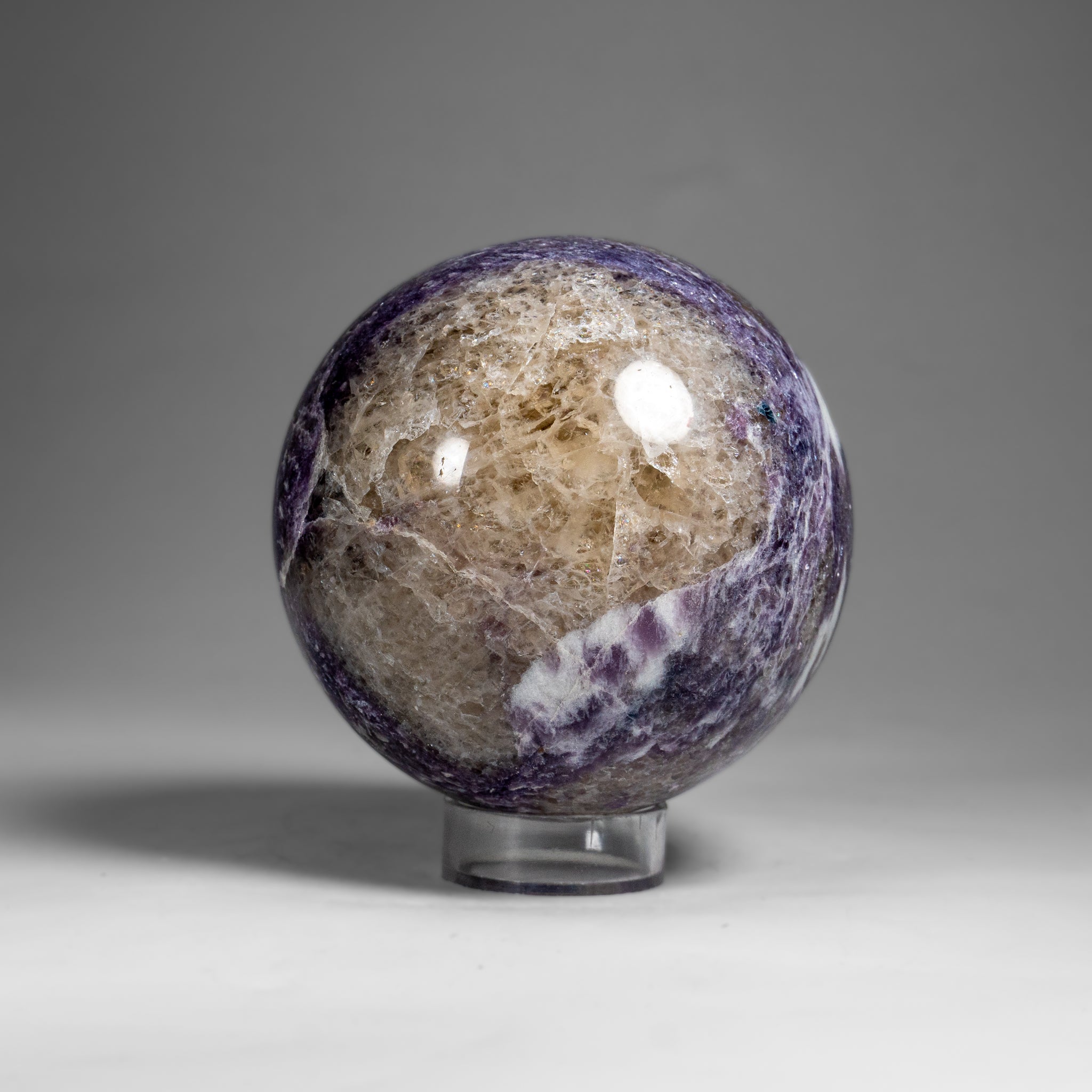 Genuine Polished Lepidolite (3") Sphere from Madagascar (1.8 lbs)