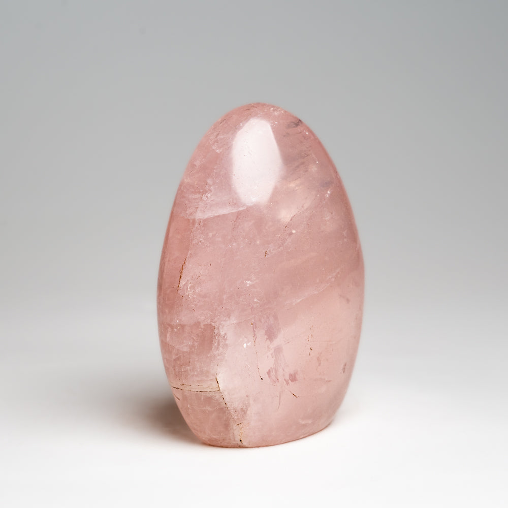 Polished Rose Quartz Freeform From Madagascar (.9 lbs)