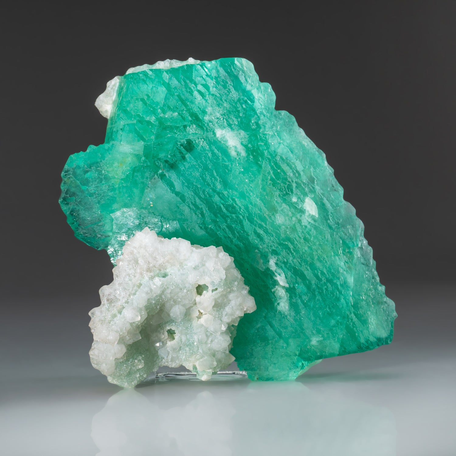 Green Fluorite with QUartz from Yaogangxian Mine, Nanling Mountains, Hunan Province, China