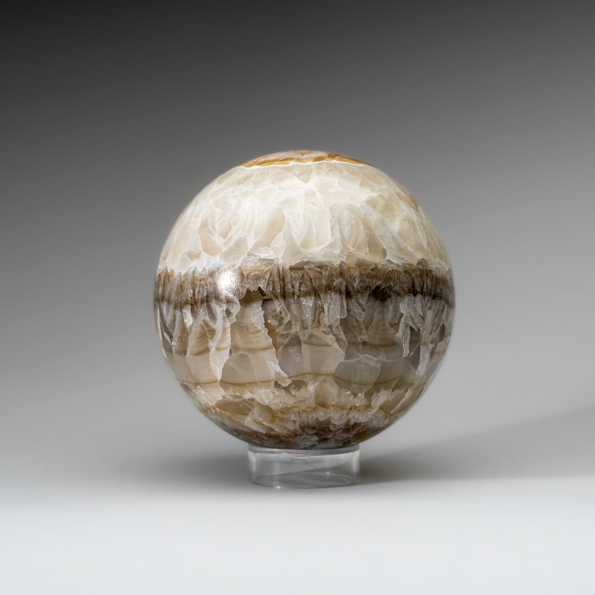Polished Banded Onyx Sphere from Mexico (5.6 lbs)