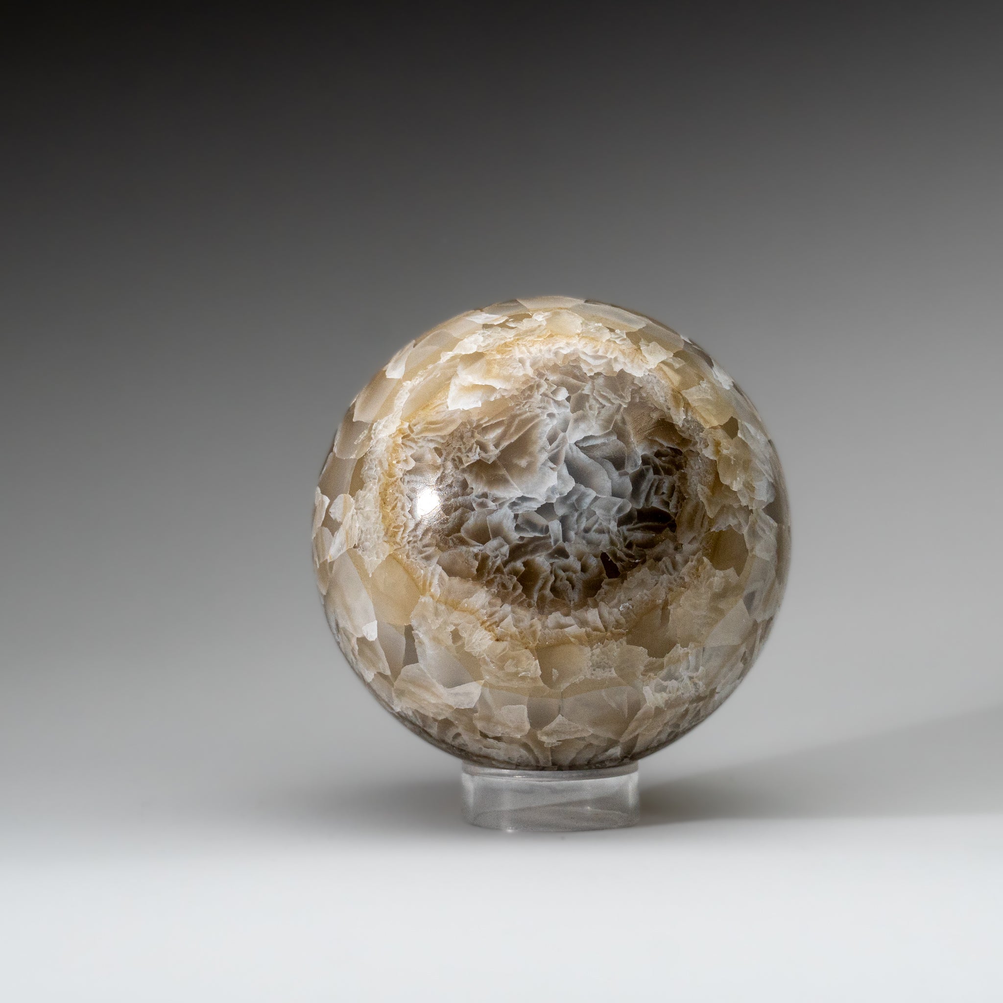 Polished Banded Onyx Sphere from Mexico (5.6 lbs)