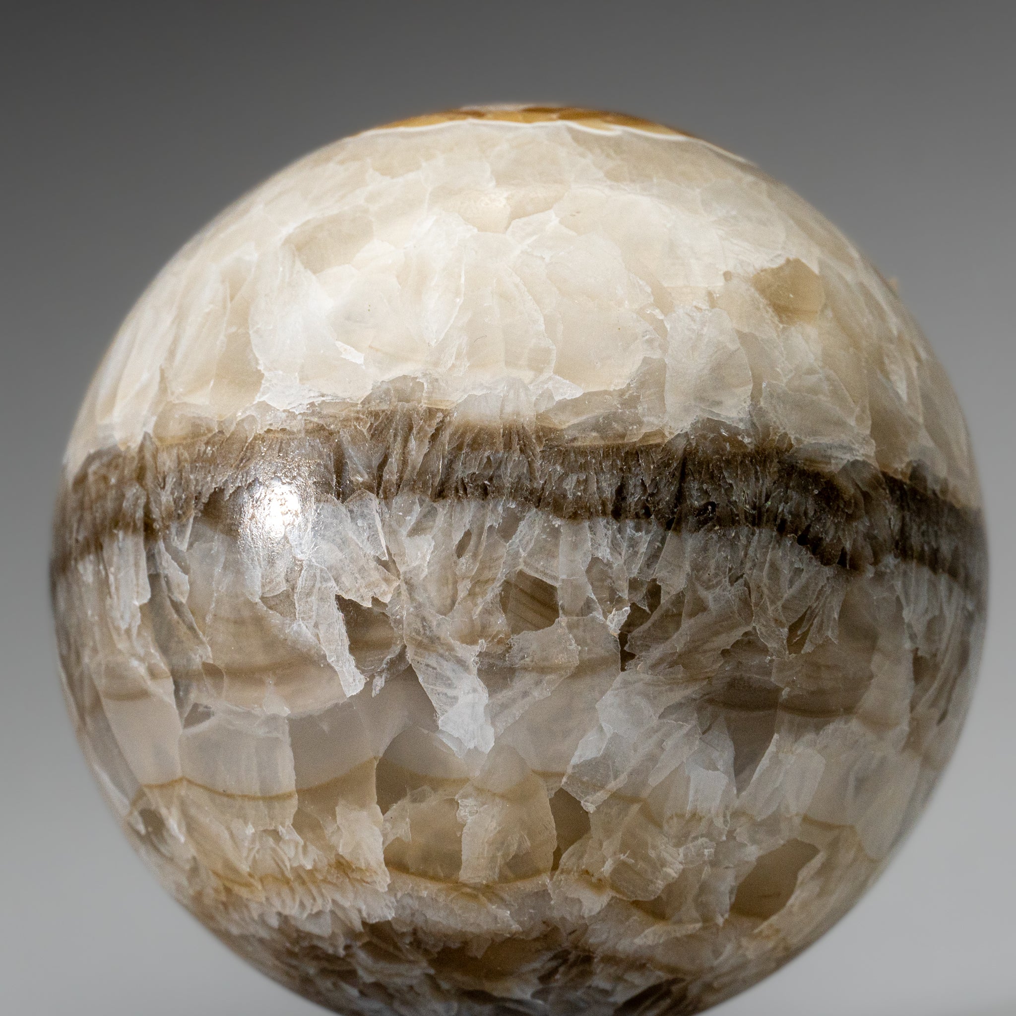 Polished Banded Onyx Sphere from Mexico (5.6 lbs)