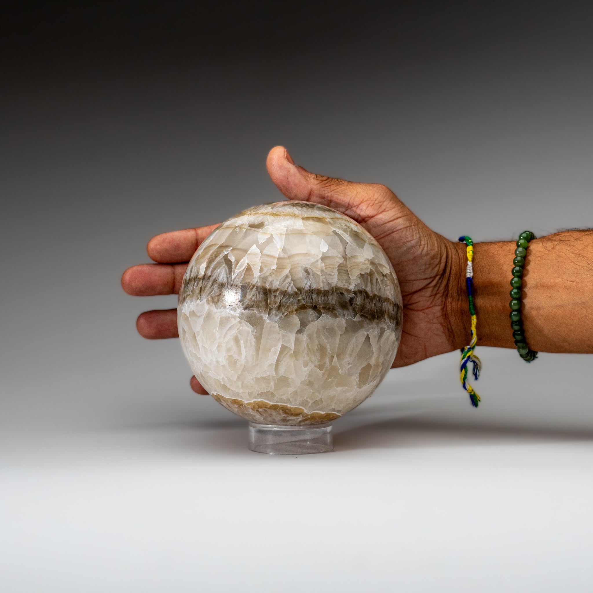 Polished Banded Onyx Sphere from Mexico (5.6 lbs)