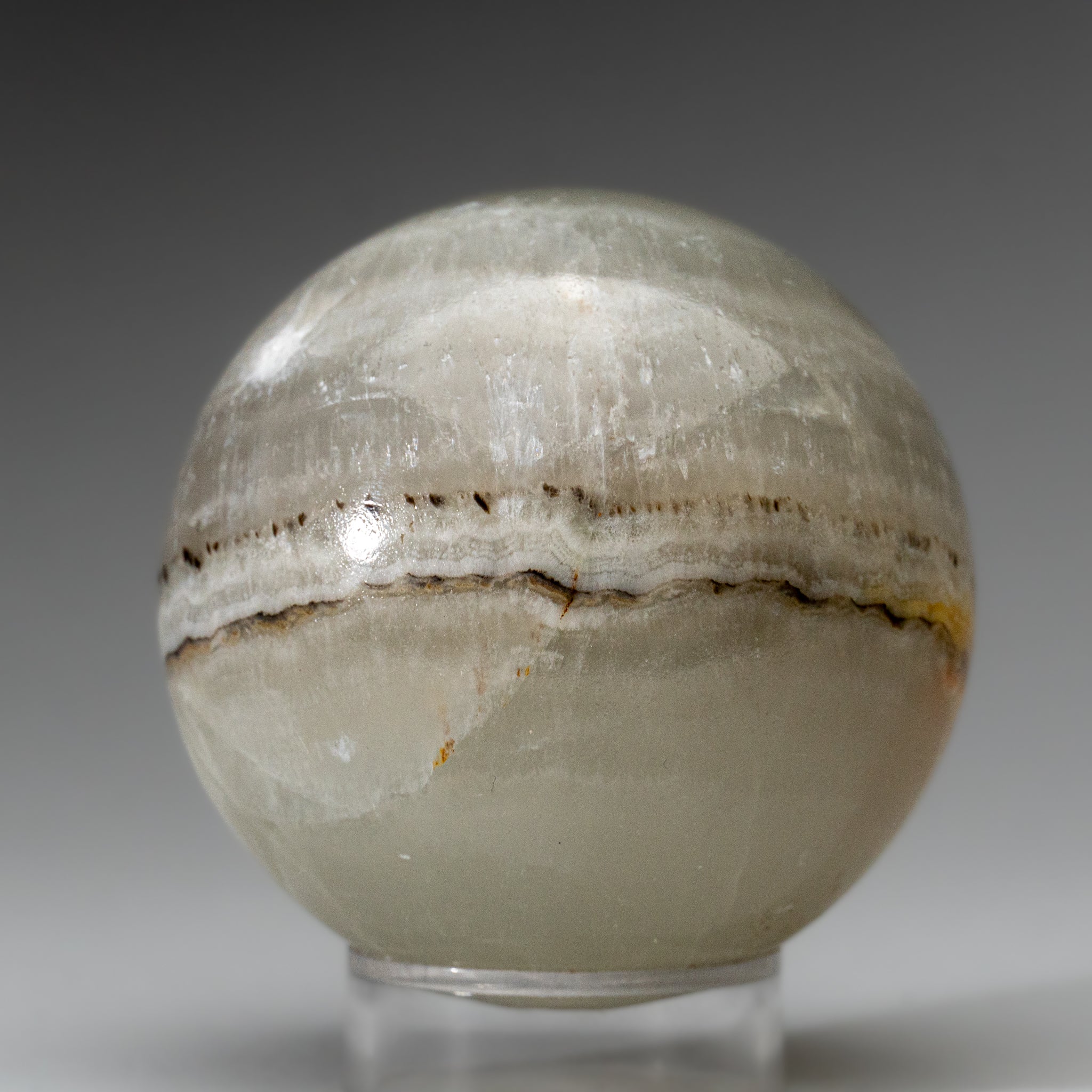 Polished Banded Onyx Sphere from Mexico (1.8 lbs)