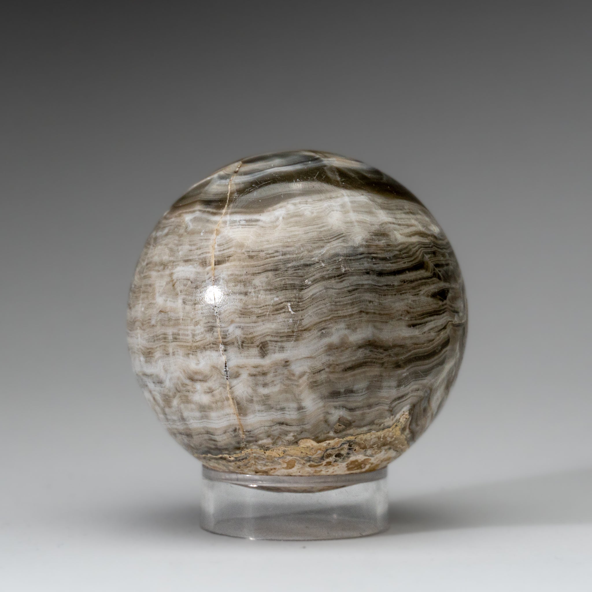 Polished Banded Onyx Sphere from Mexico (1.5 lbs)