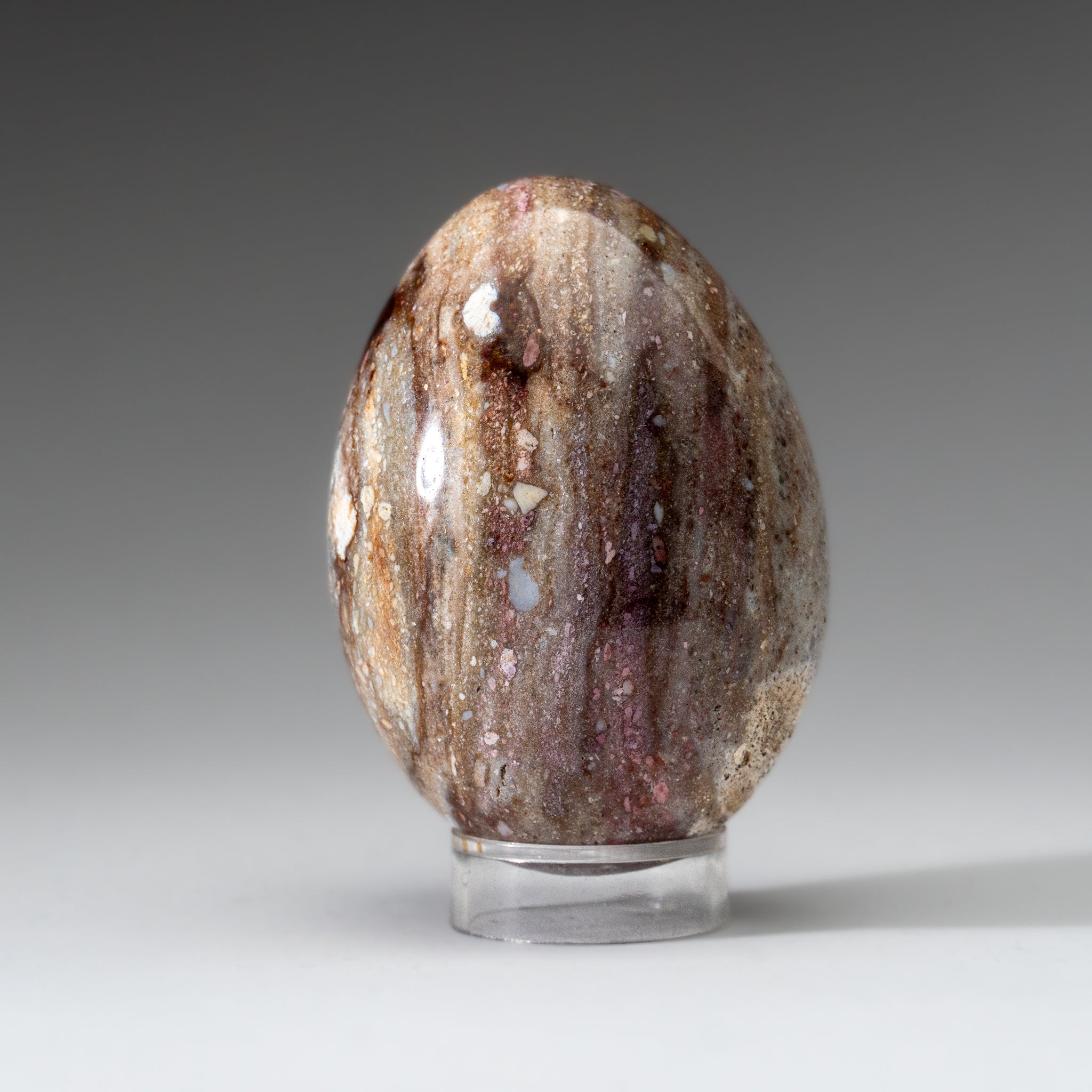 Genuine Polished Ocean Jasper Egg from Madagascar (.7 lbs)