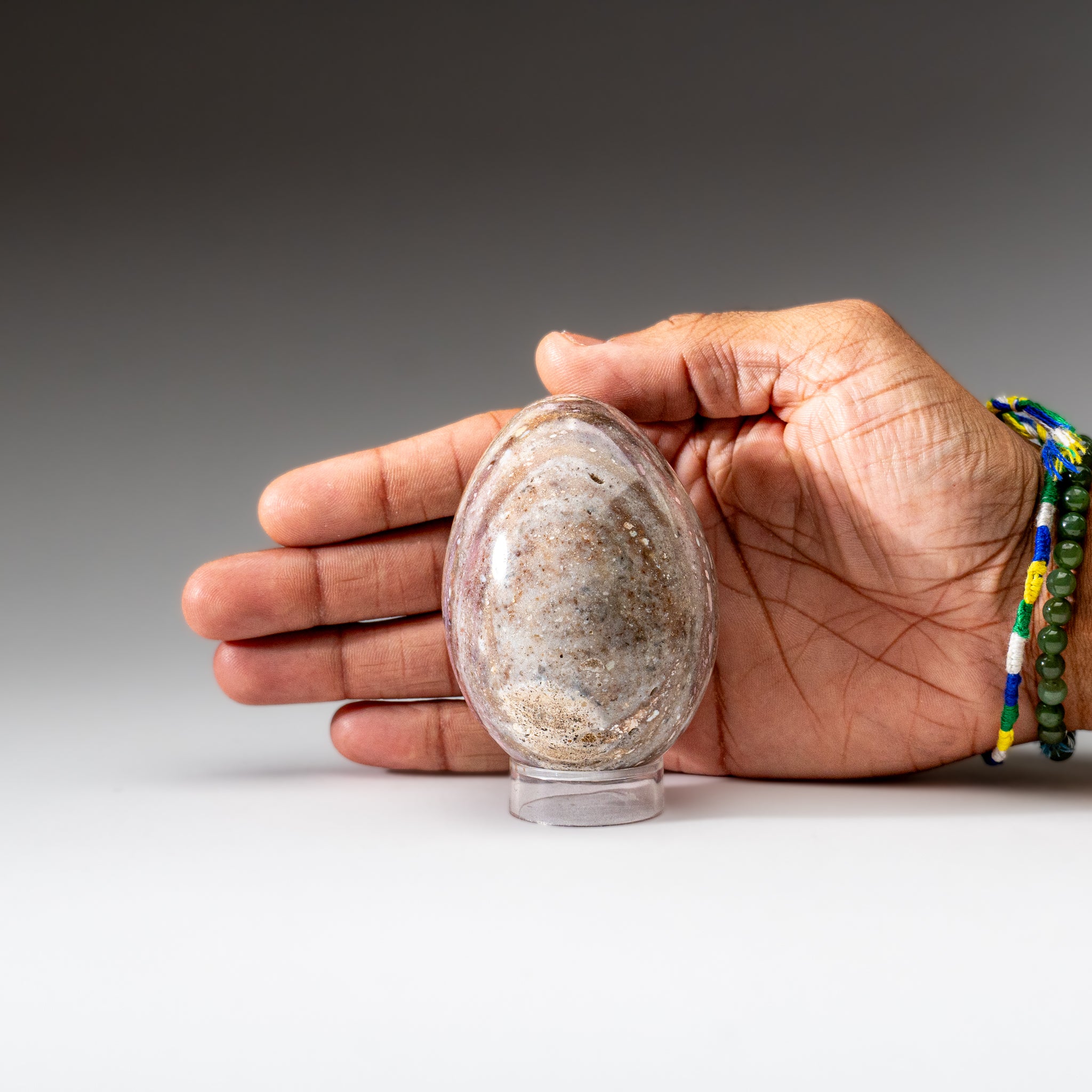 Genuine Polished Ocean Jasper Egg from Madagascar (.7 lbs)