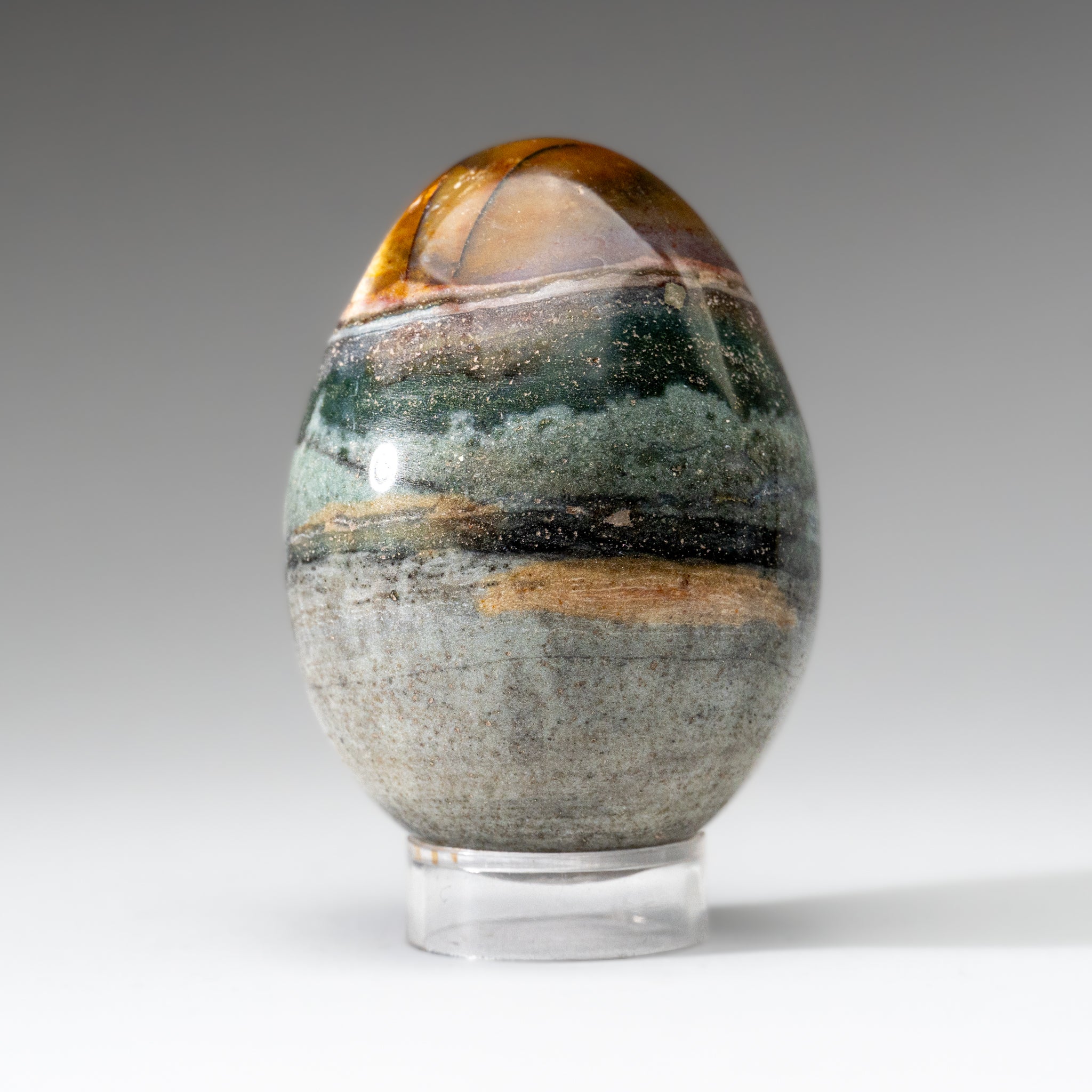 Genuine Polished Ocean Jasper Egg from Madagascar (.7 lbs)
