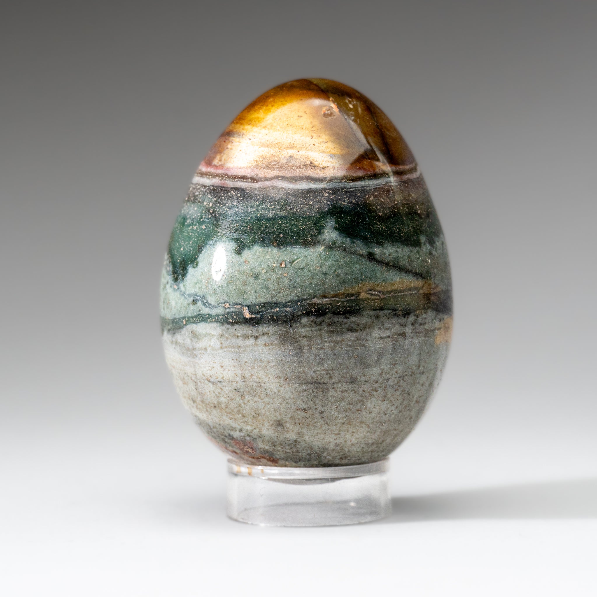 Genuine Polished Ocean Jasper Egg from Madagascar (.7 lbs)