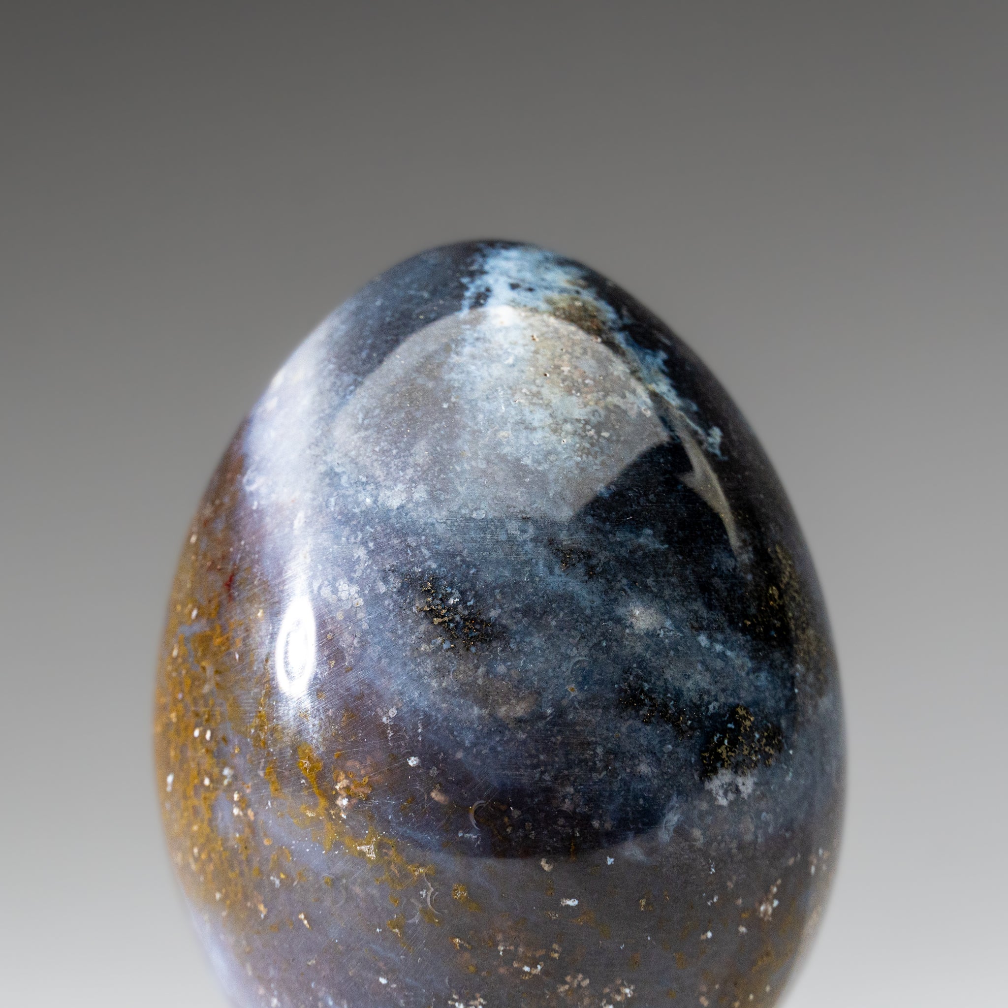 Genuine Polished Ocean Jasper Egg from Madagascar (.8 lbs)