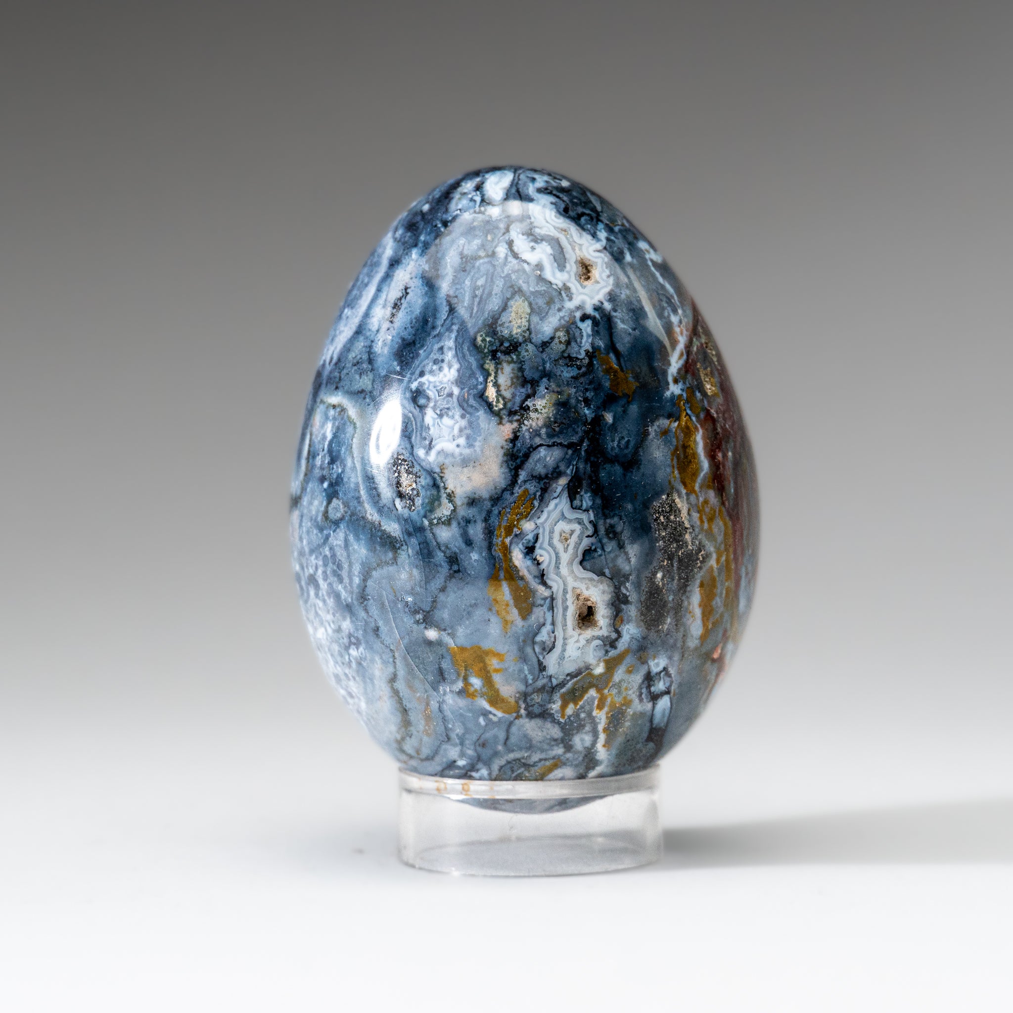 Genuine Polished Ocean Jasper Egg from Madagascar (.7 lbs)