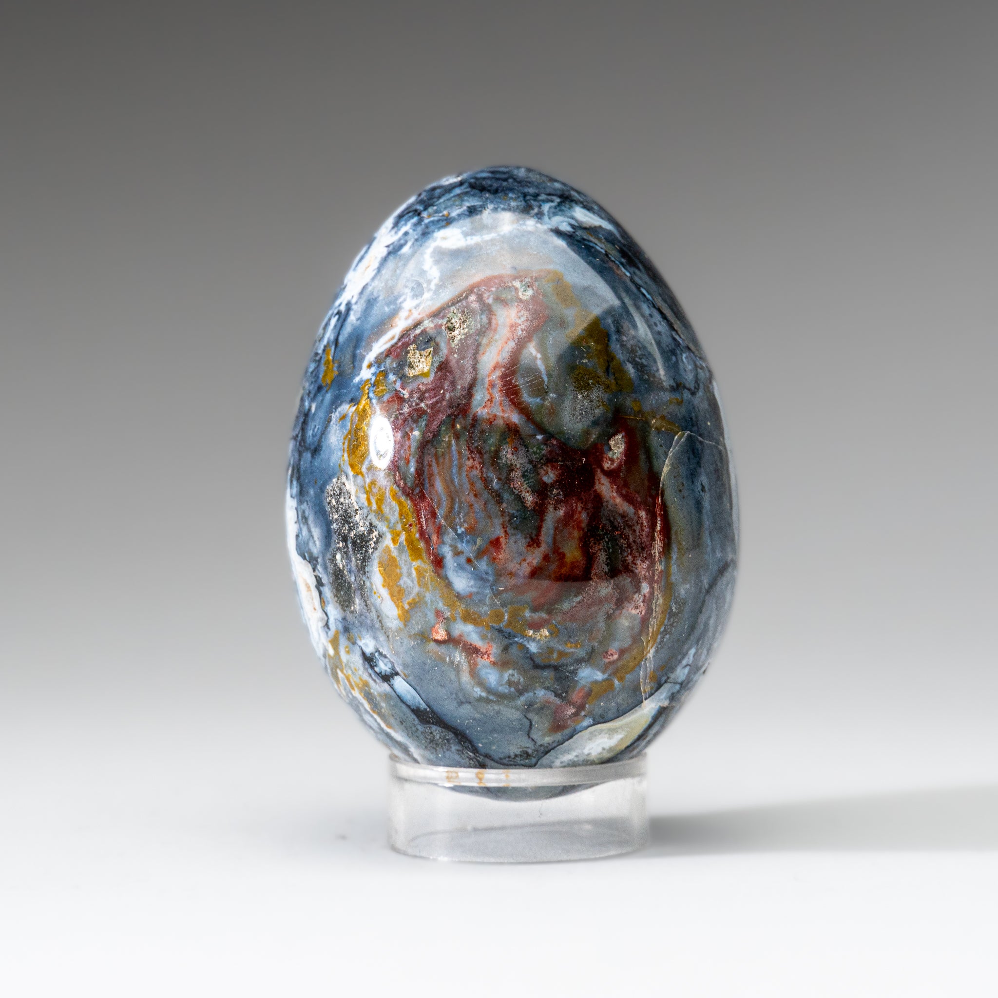 Genuine Polished Ocean Jasper Egg from Madagascar (.7 lbs)