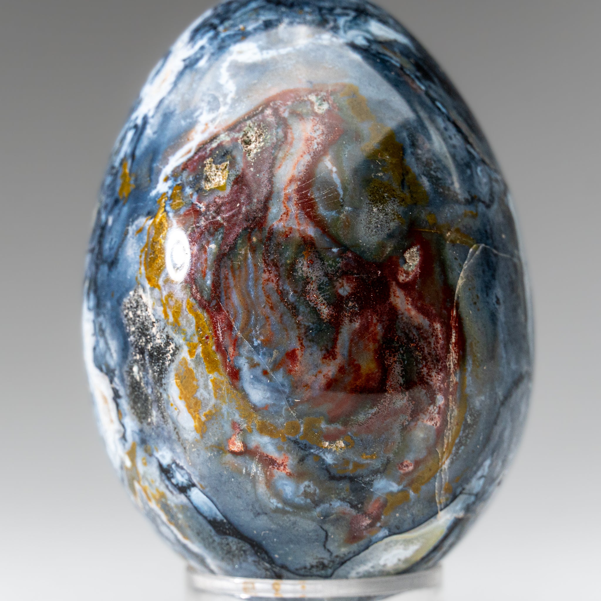 Genuine Polished Ocean Jasper Egg from Madagascar (.7 lbs)