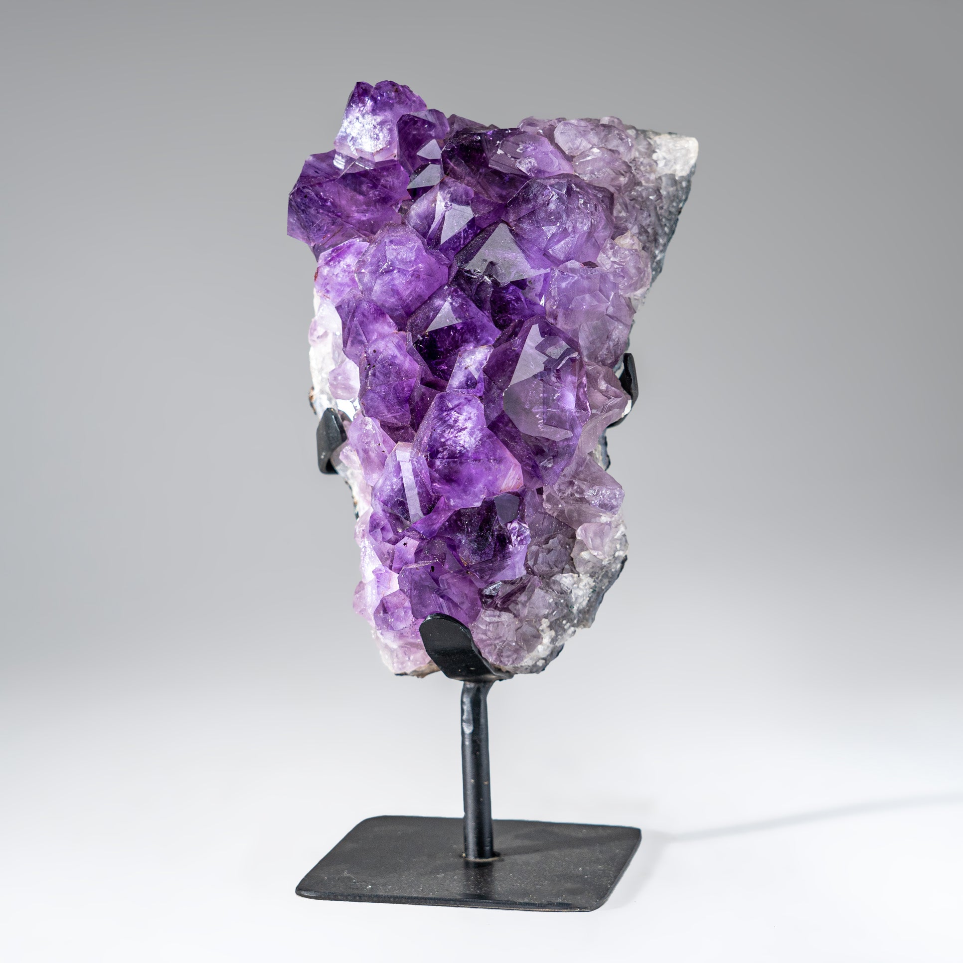 Genuine Amethyst Crystal Cluster on Stand from Brazil (6.8 lbs) ACS55