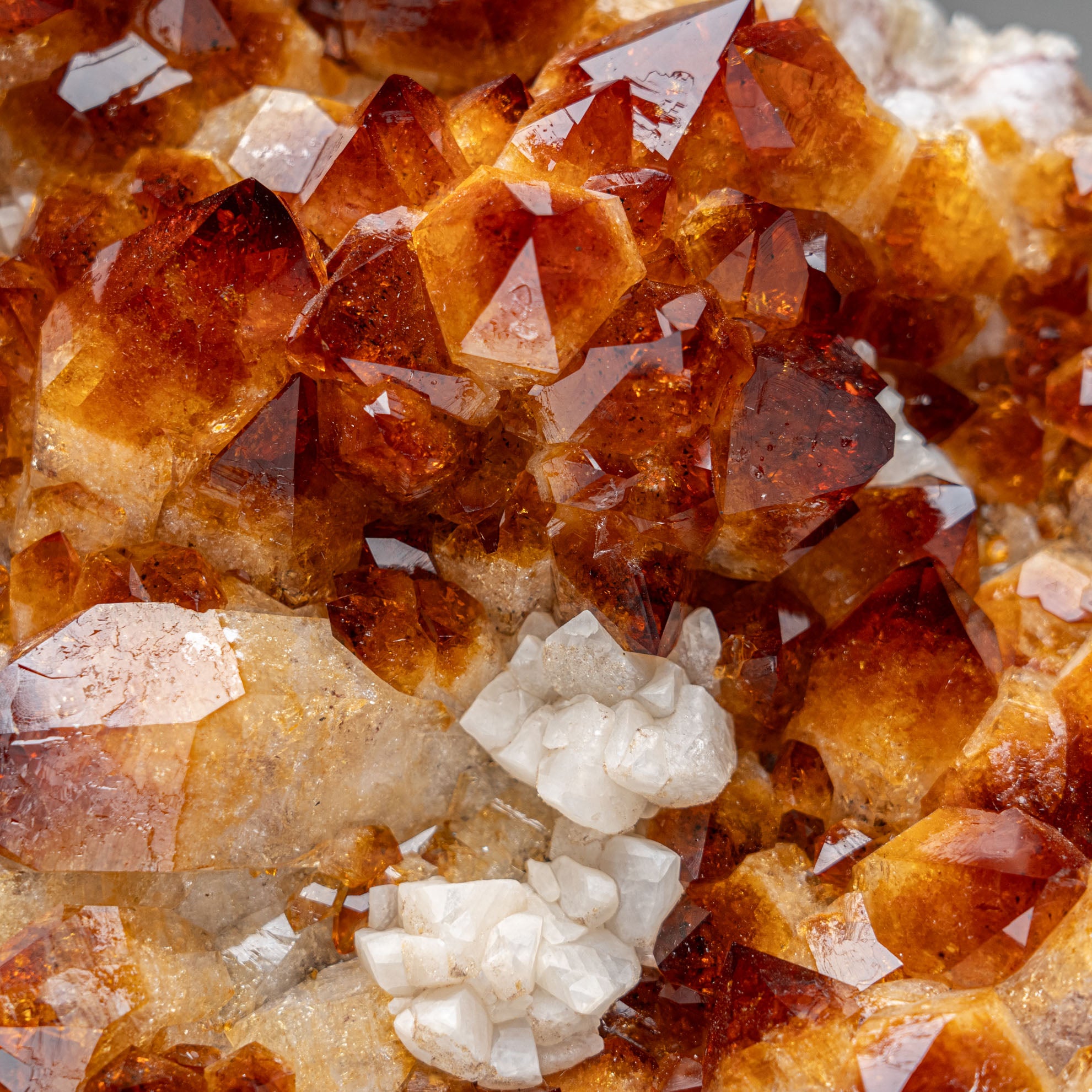 Genuine Citrine Quartz Crystal Cluster on Metal Stand (15", 18.5 lbs)