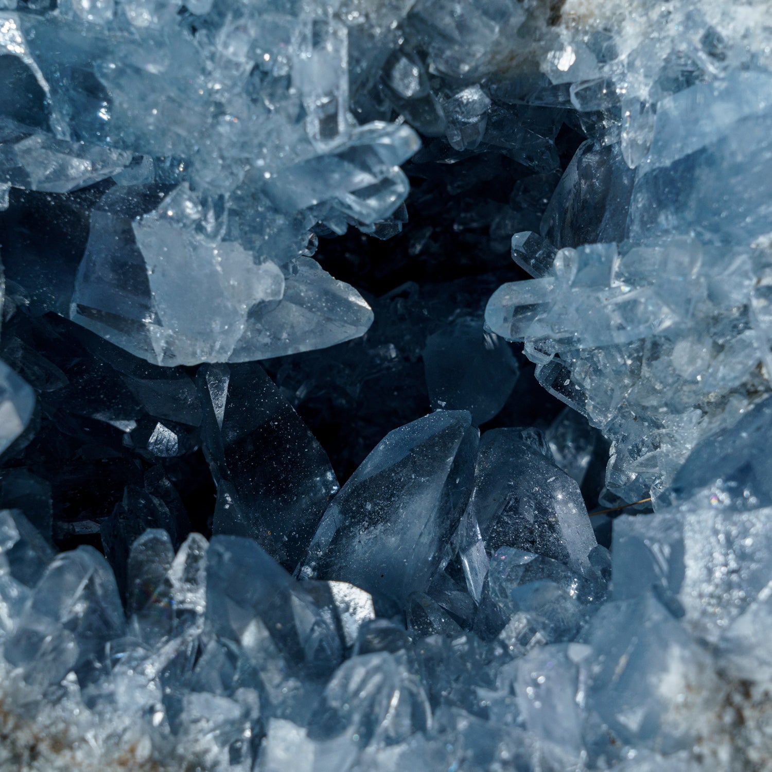 Blue Celestite Cluster Geode From Sankoany, Ketsepy Mahajanga, Madagascar (12 lbs)
