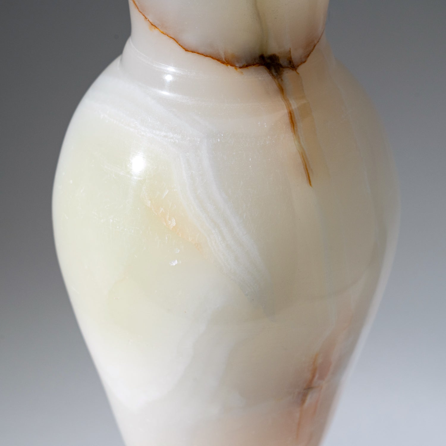 Genuine Polished Onyx Flower Vase from Mexico (4.5 lbs)
