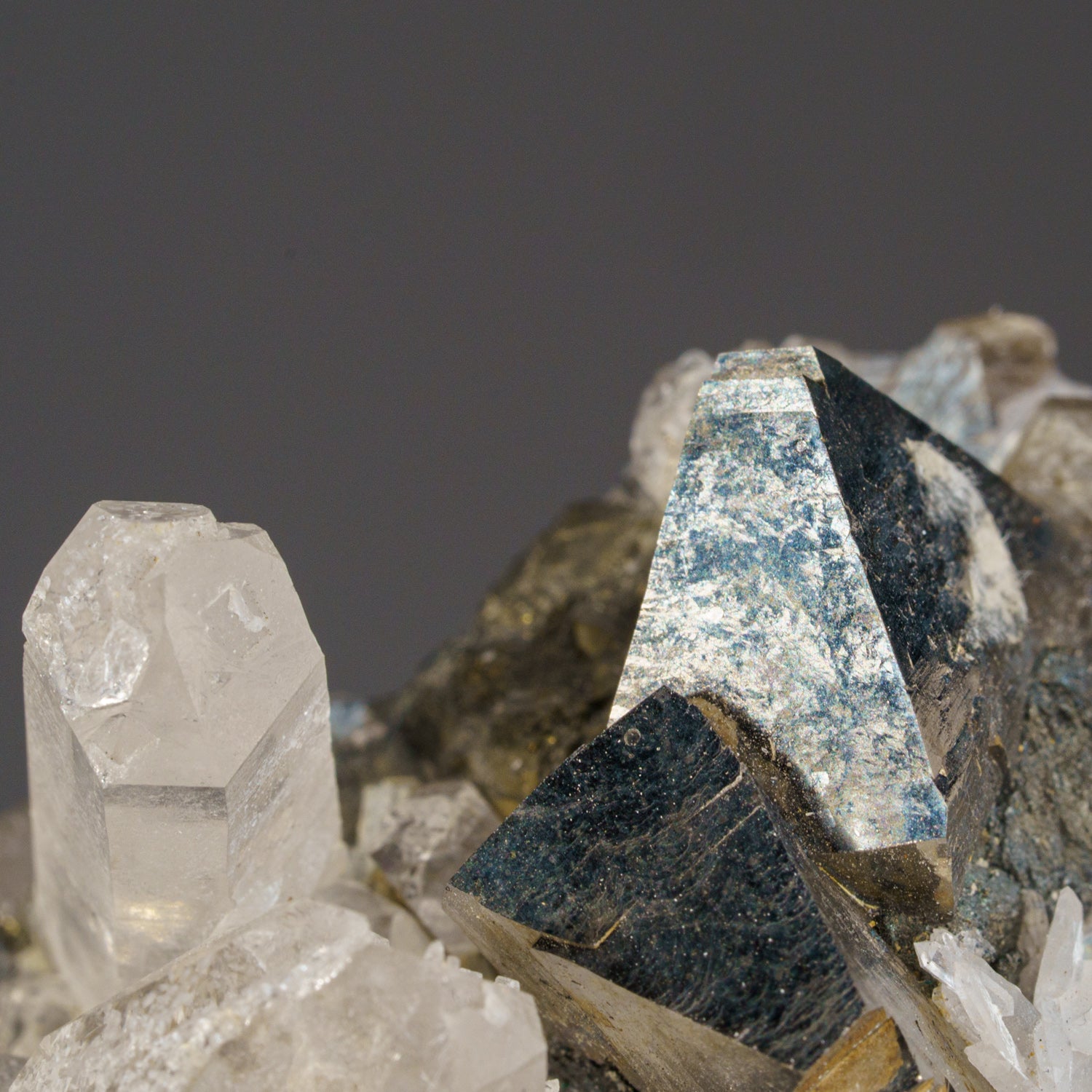Arsenopyrite with Quartz from Huanggang Mine, Kèshíkèténg Qí, Chifeng, Inner Mongolia, China