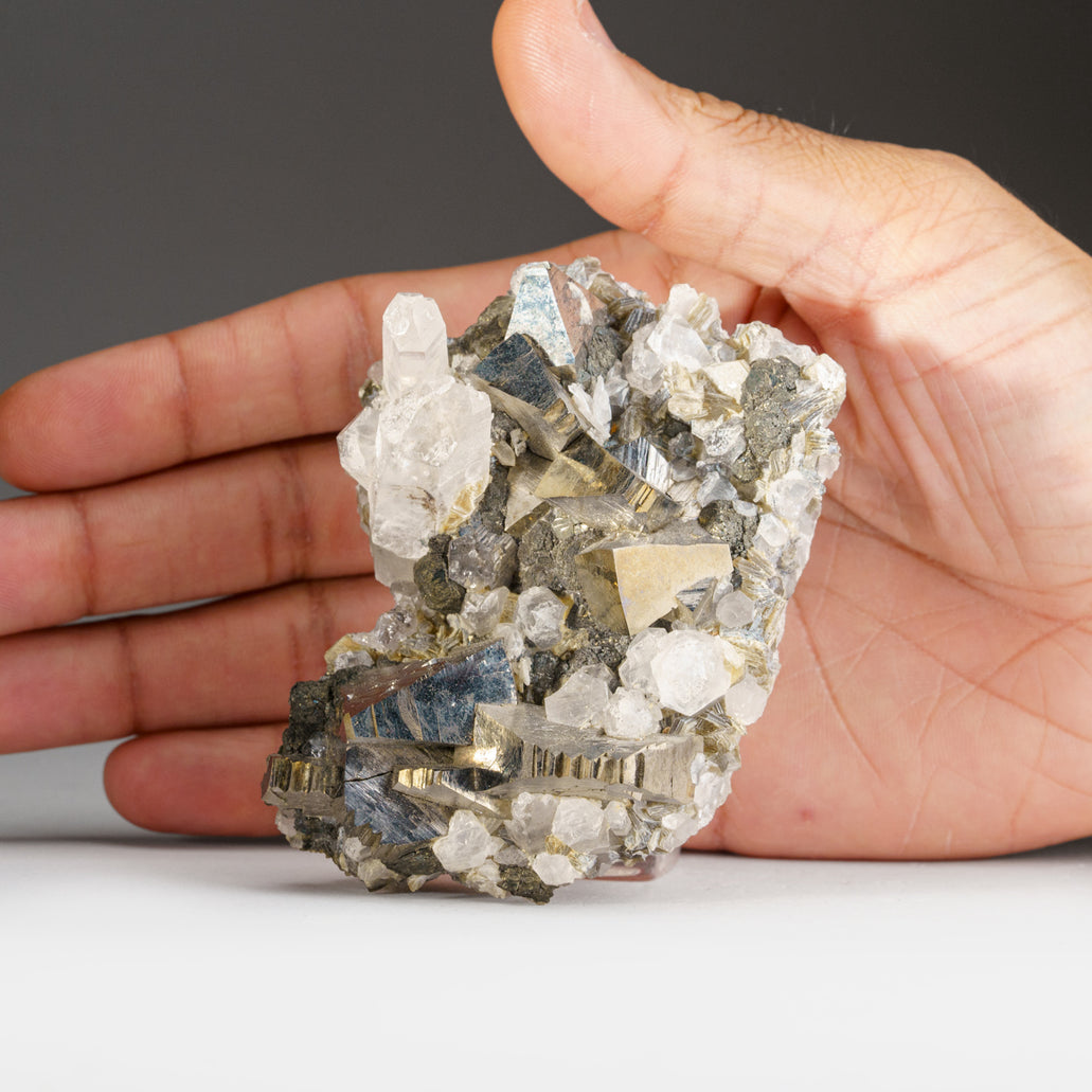 Arsenopyrite with Quartz from Huanggang Mine, Kèshíkèténg Qí