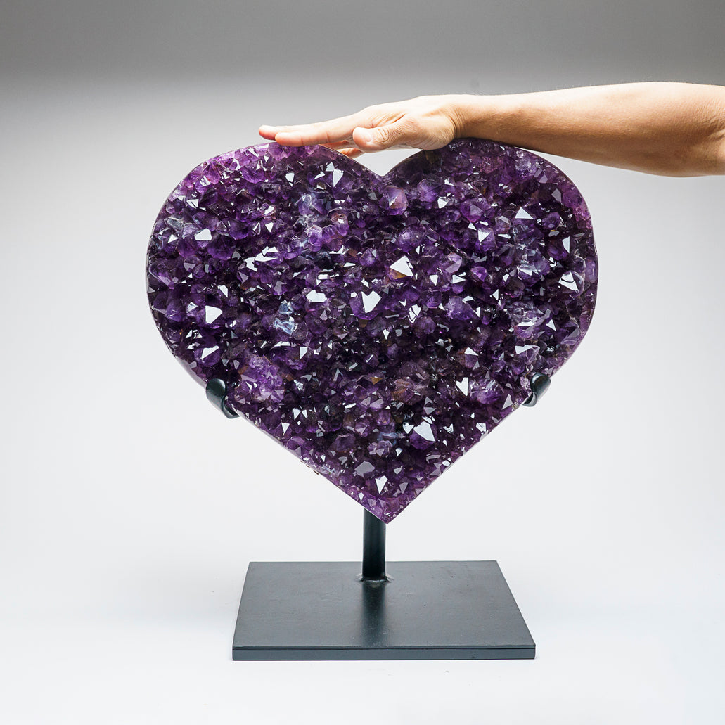 Outlets AMETHYST HEART CLUSTER