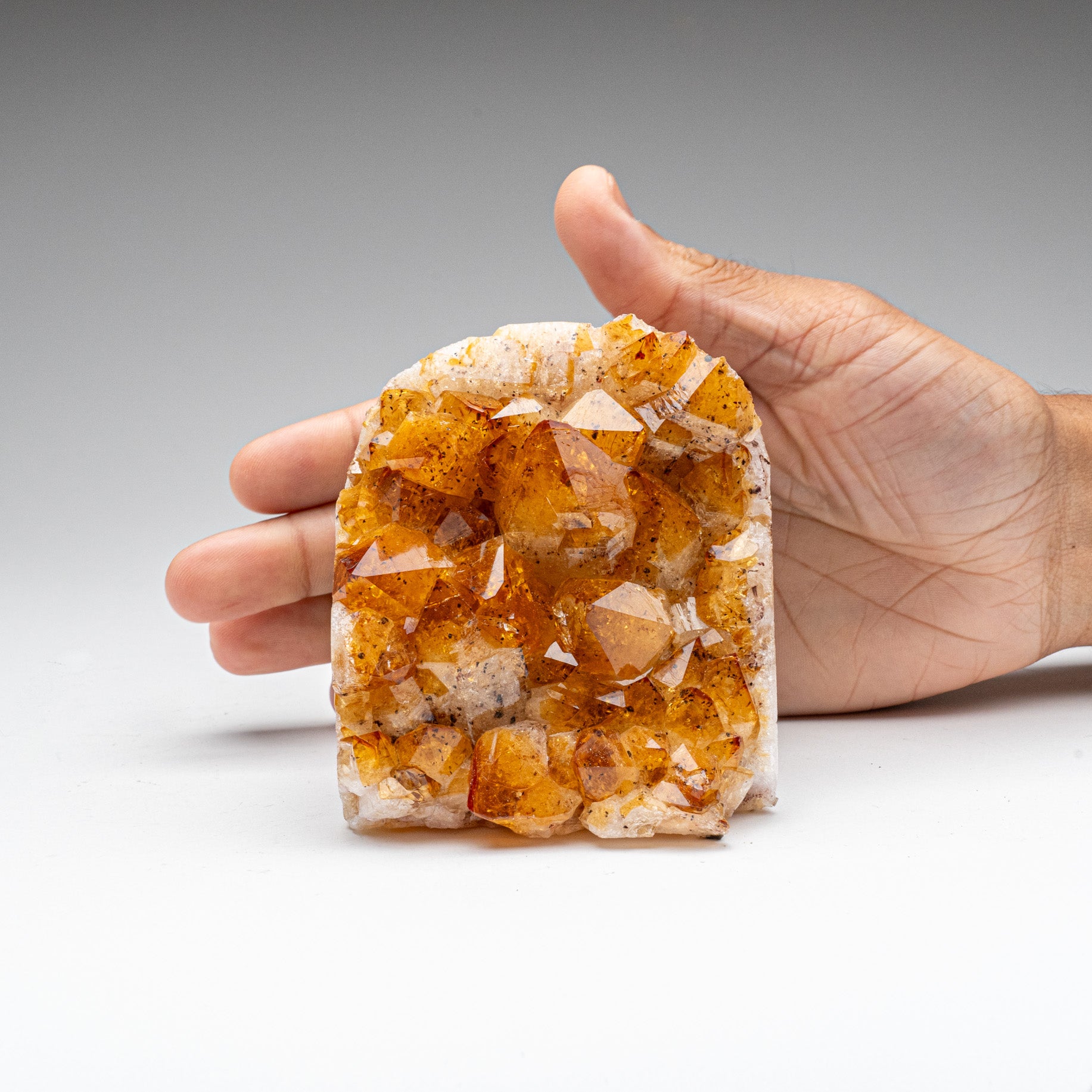 Genuine Citrine Quartz Crystal Cluster From Brazil (2 lbs) C-CC159